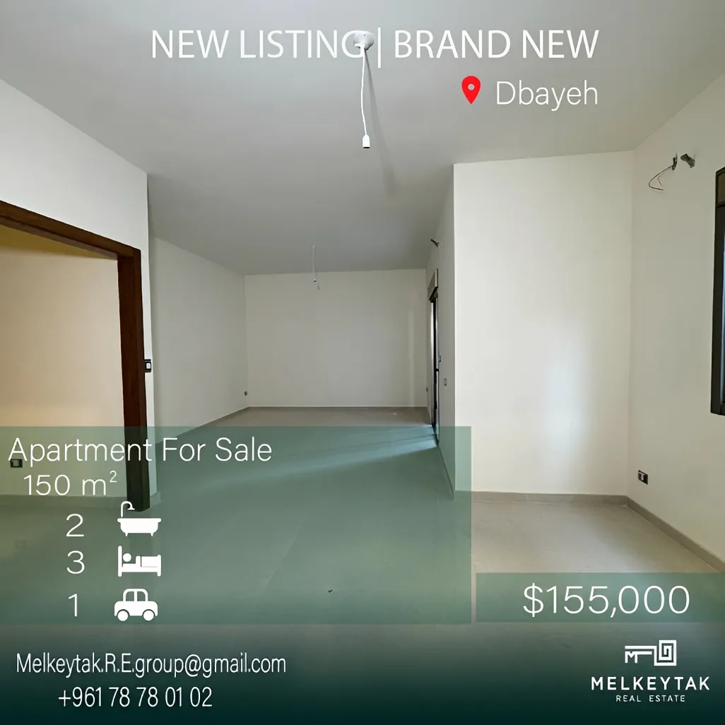 Apartment for sale in Dbayeh