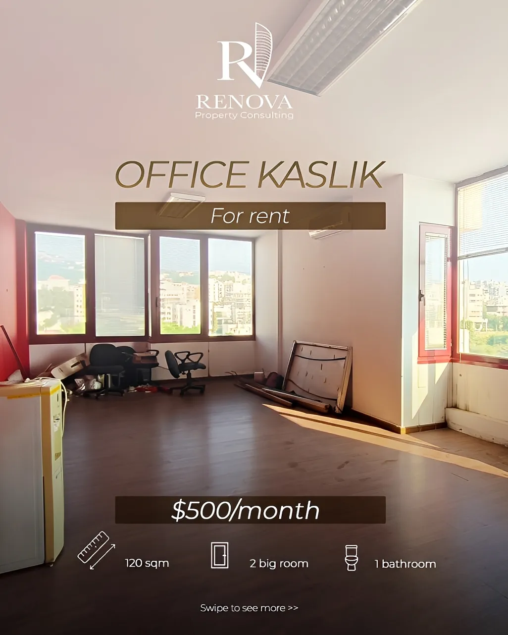 Office for rent in Kaslik, Lebanon
