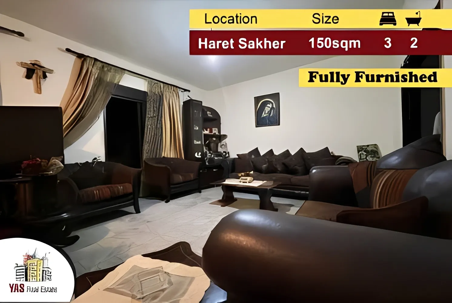 Apartment for Sale in Haret Sakhr - 3 bed, 2 bath
