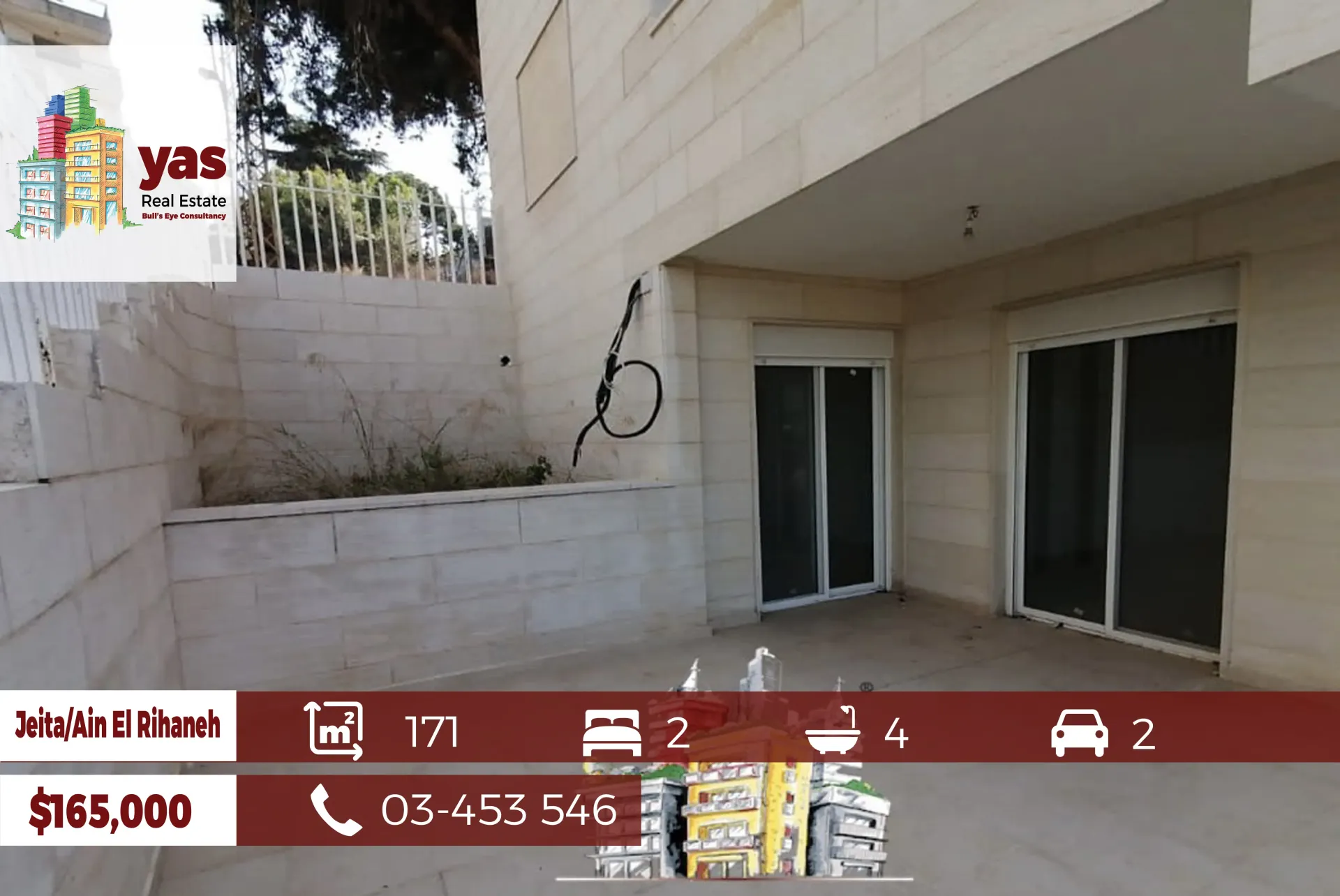 Apartment for Sale in Jeita - 2 bed, 4 bath