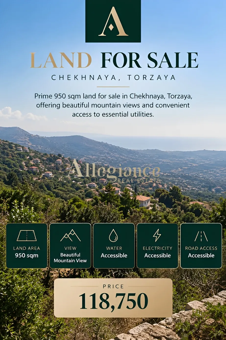 Land for sale in Aannaya