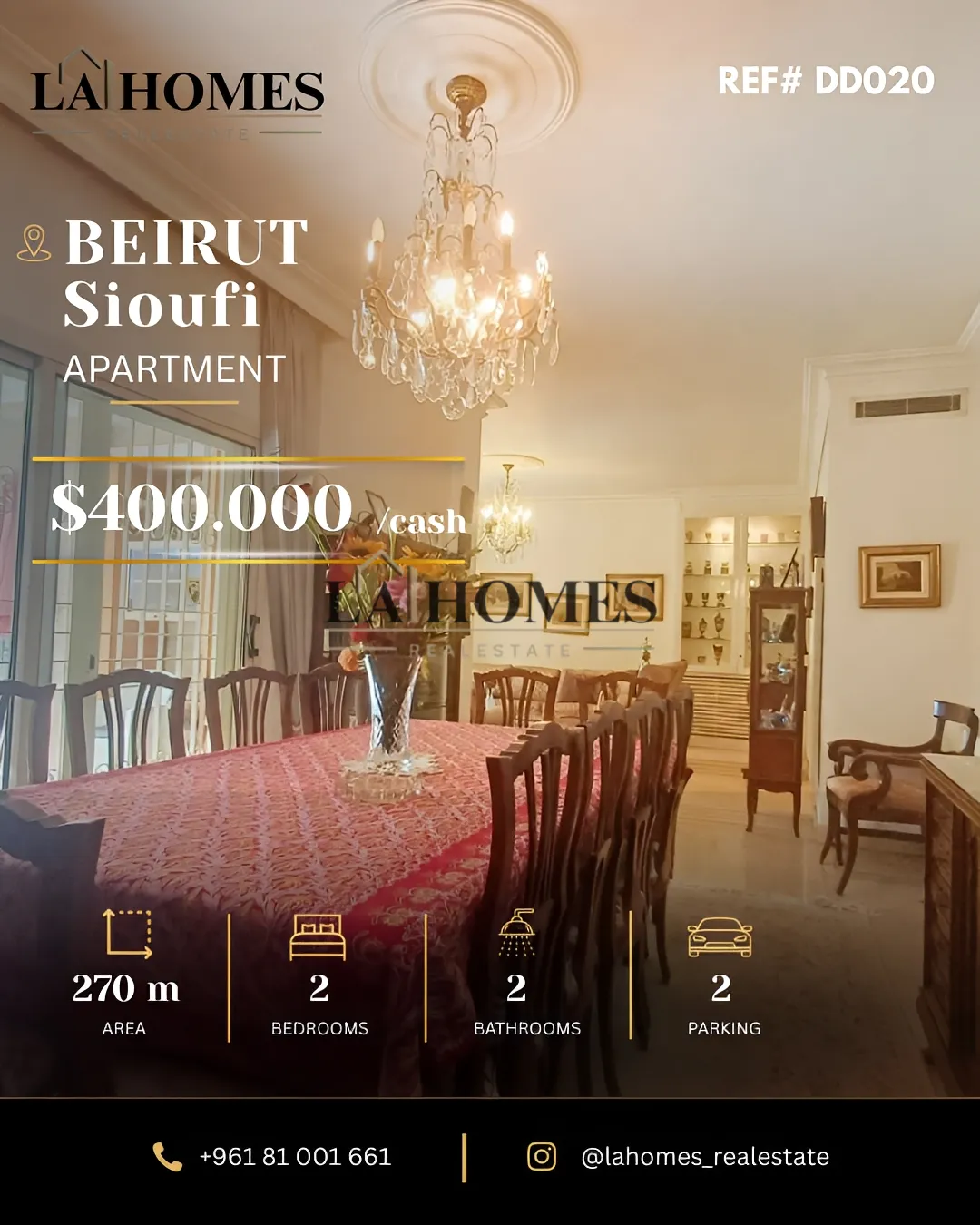 Apartment for sale in Achrafieh
