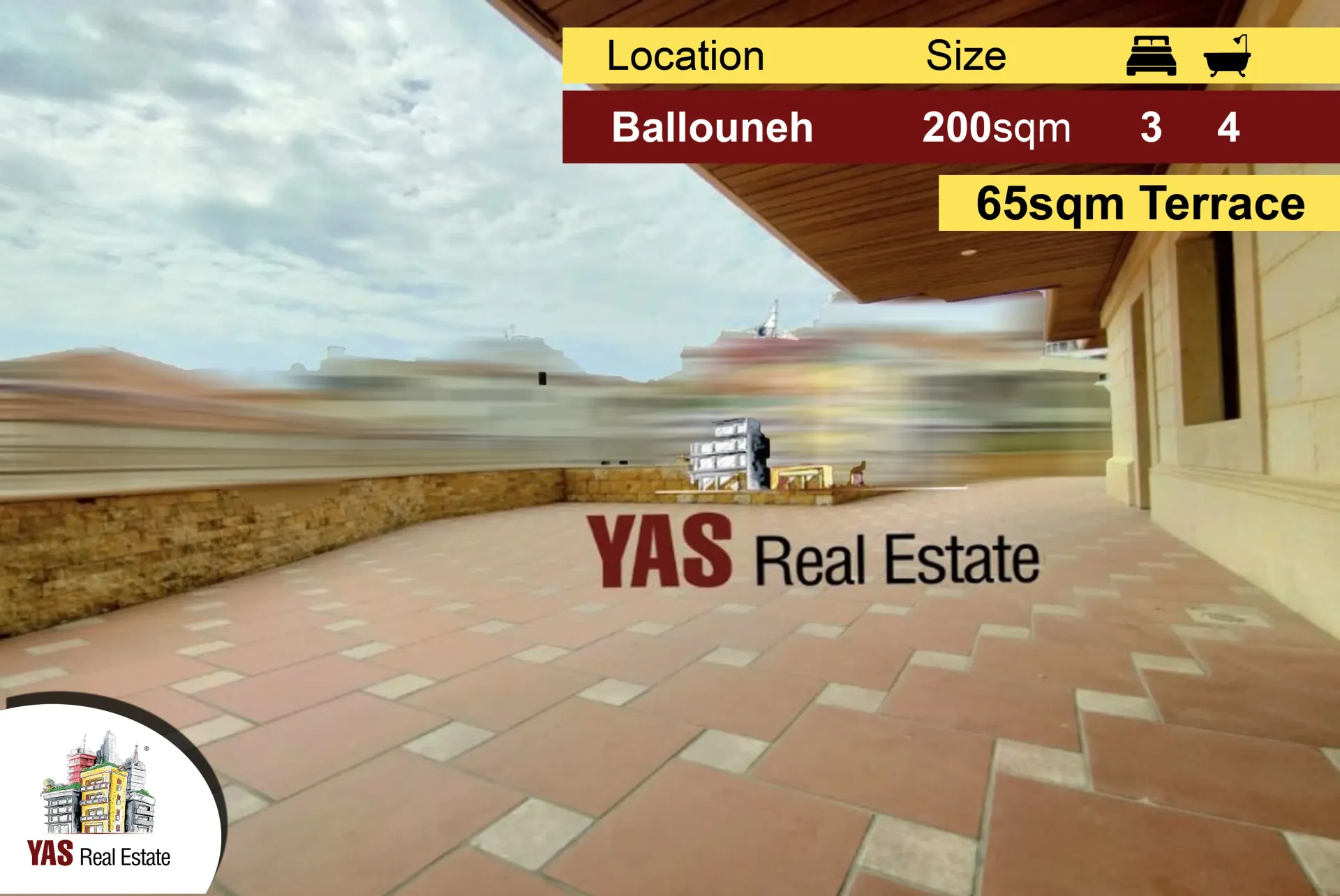 Apartment for Sale in Ballouneh - 3 bed, 4 bath