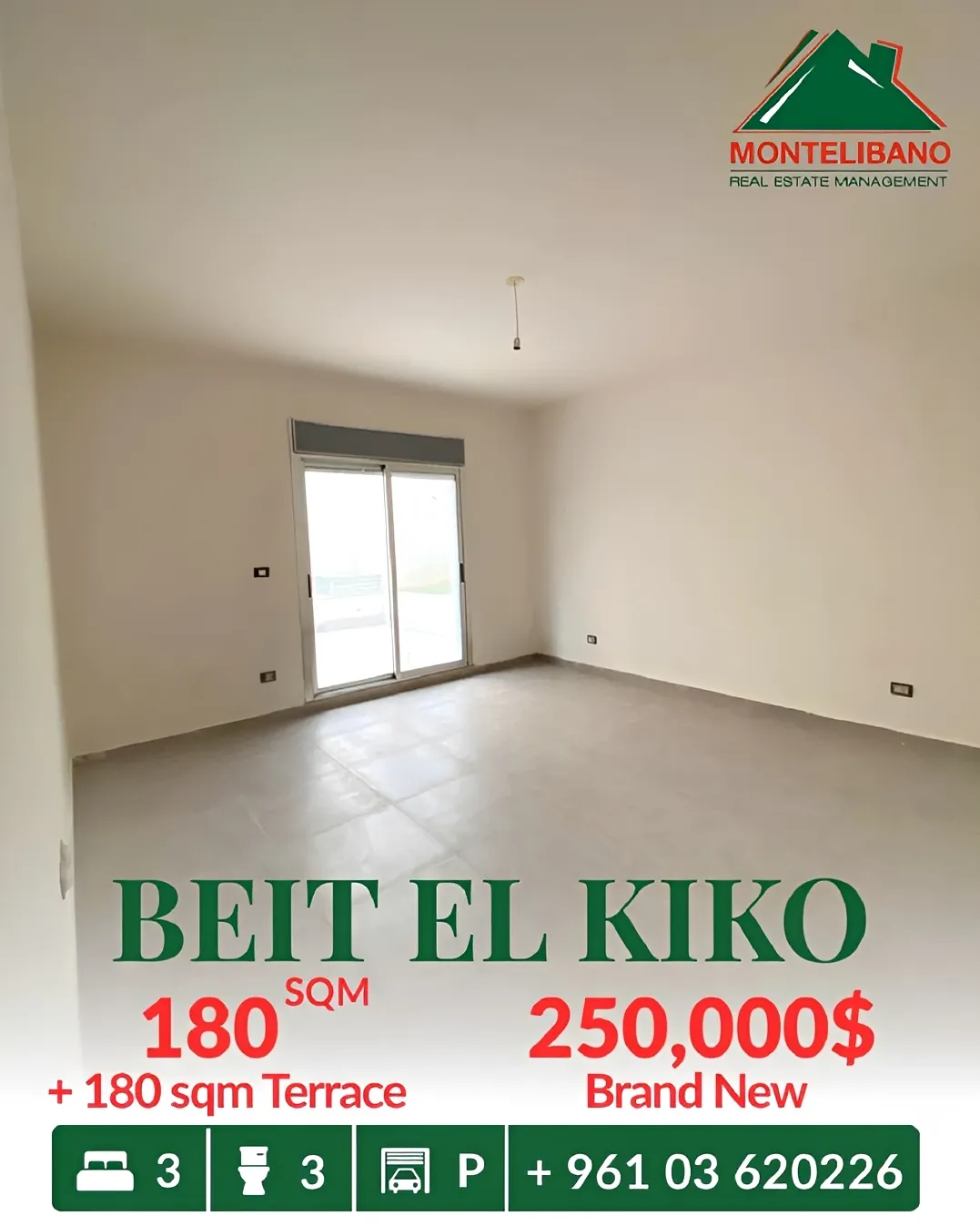 Apartment for sale in Beit El Kiko, Lebanon