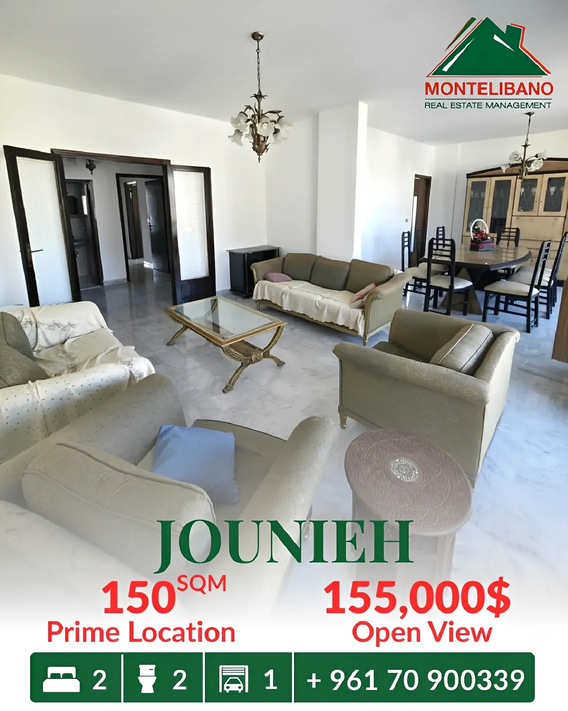 Apartment for sale in Jounieh