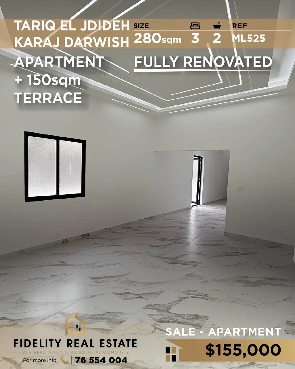 Apartment for sale in Tariq El Jdideh, Beirut, Lebanon - 3 bed, 2 bath