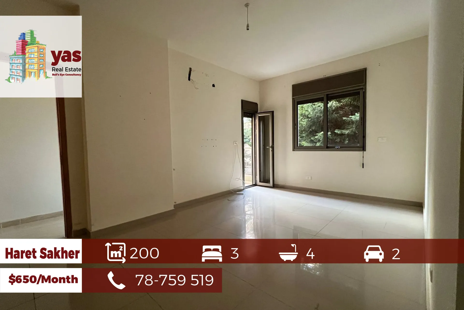 Apartment for Rent in Haret Sakhr