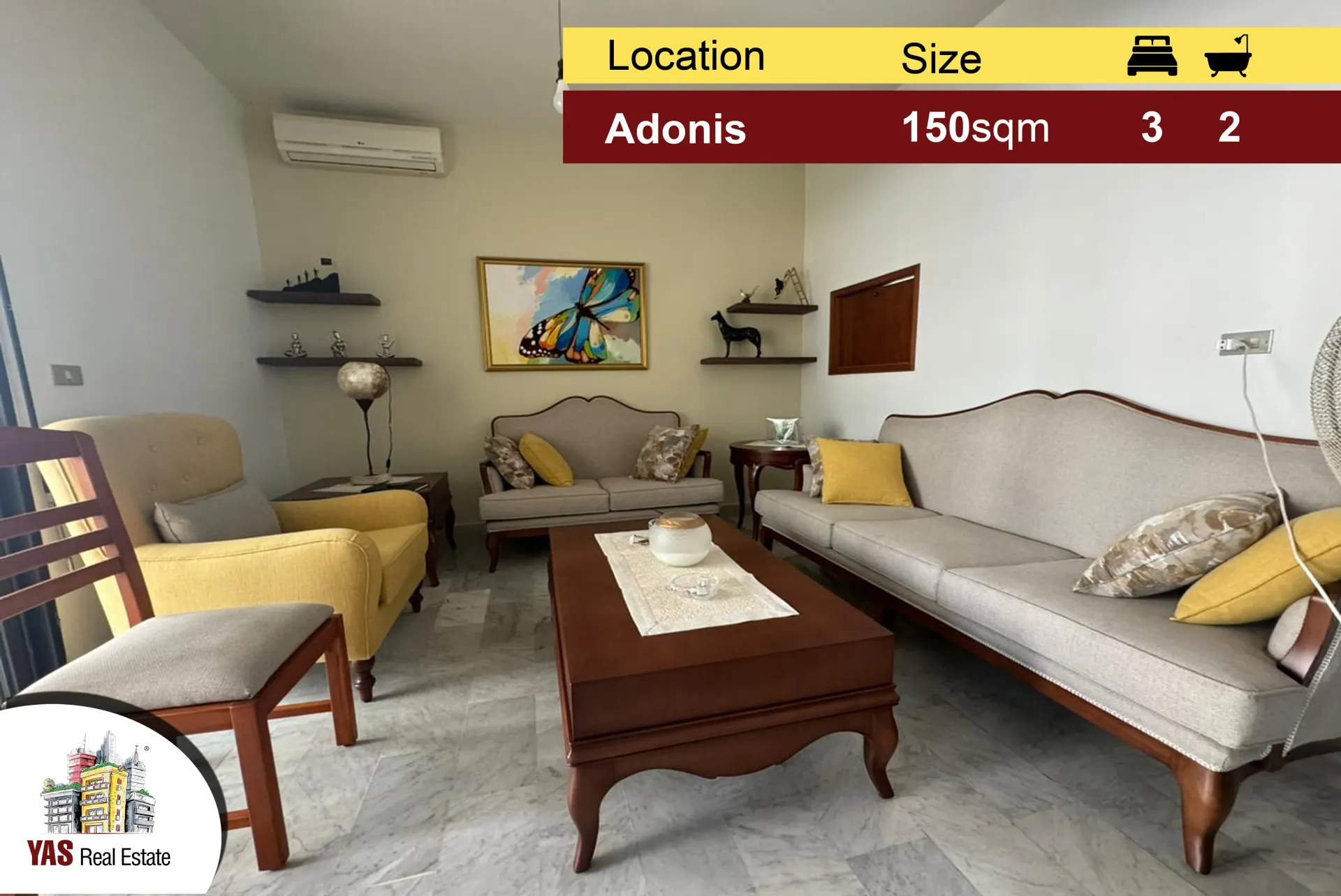 Apartment for Sale in Adonis - 3 bed, 2 bath