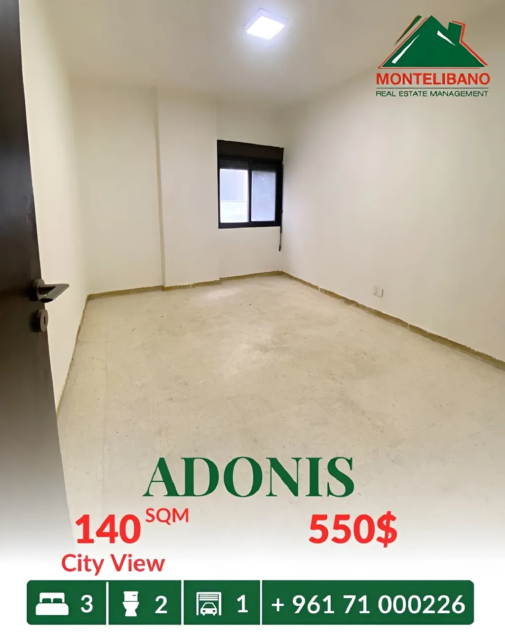 Apartment for rent in Adonis, Lebanon