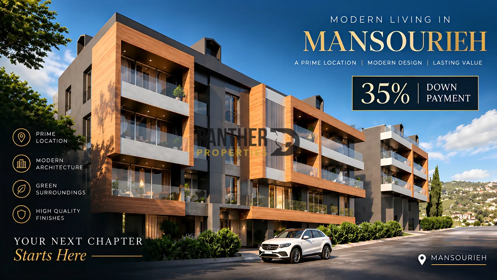 Apartment for sale in Mansourieh