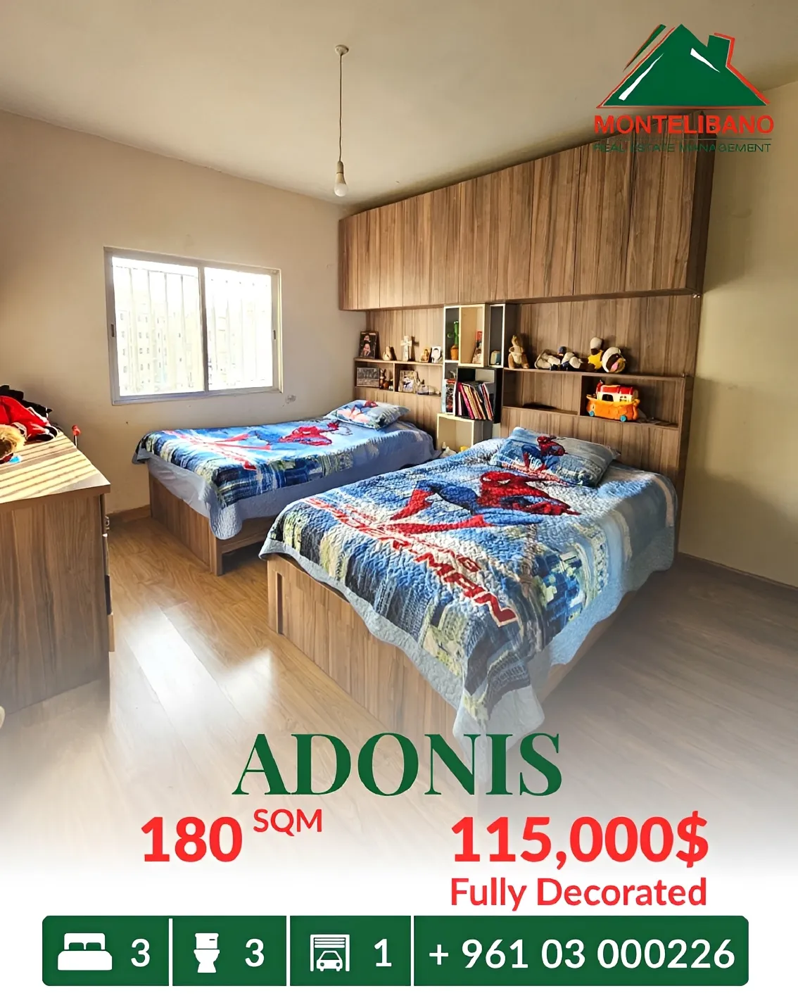 Apartment for sale in Adonis, Lebanon