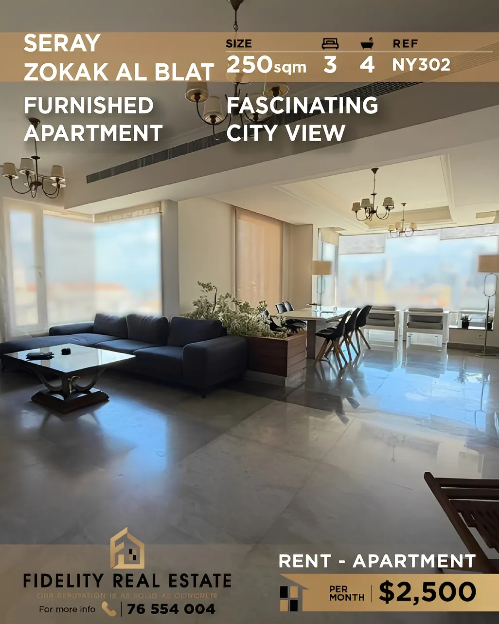 Apartment for rent in Serail, Bayrut, Lebanon - 3 bed, 4 bath