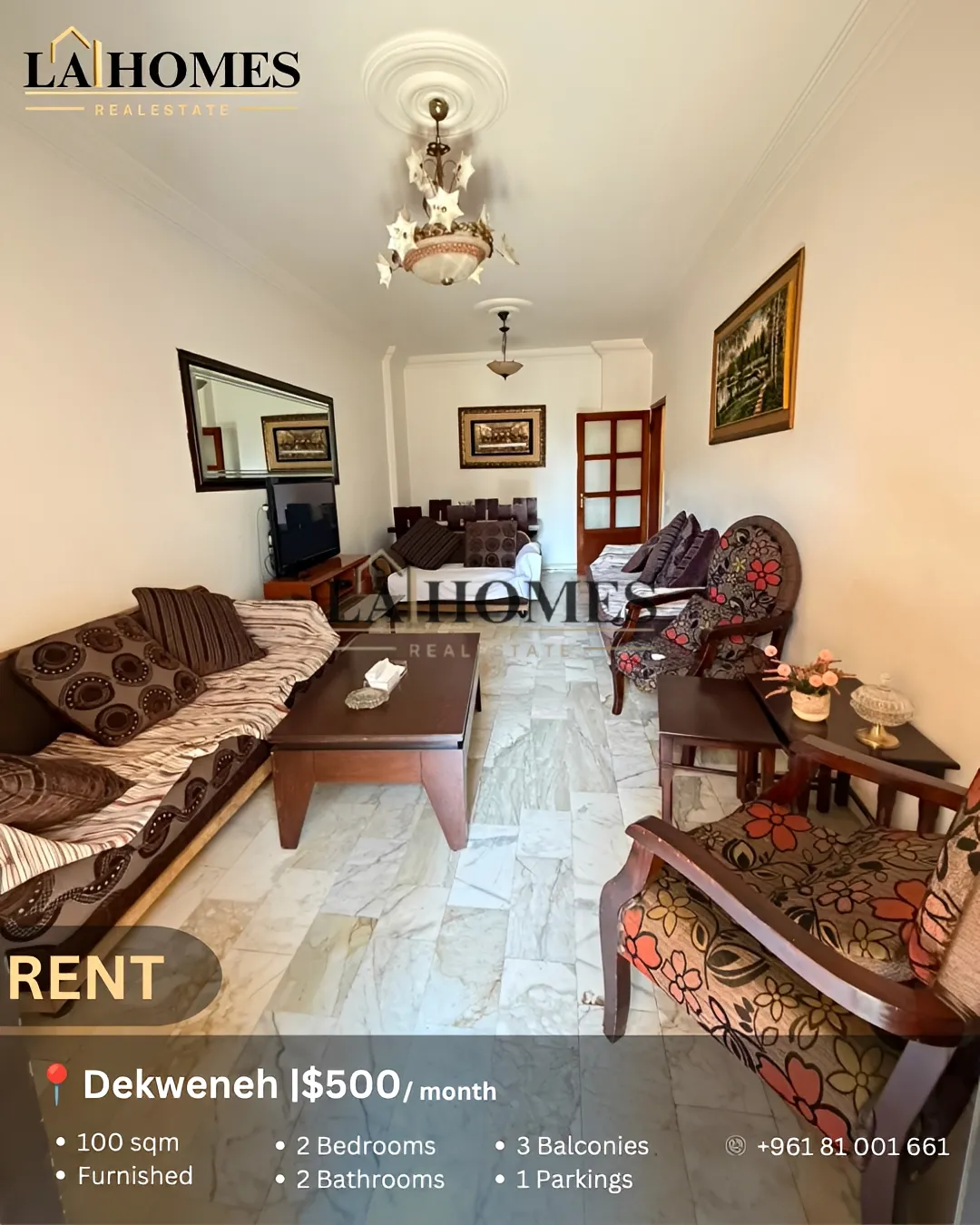 Apartment for rent in Dekwaneh