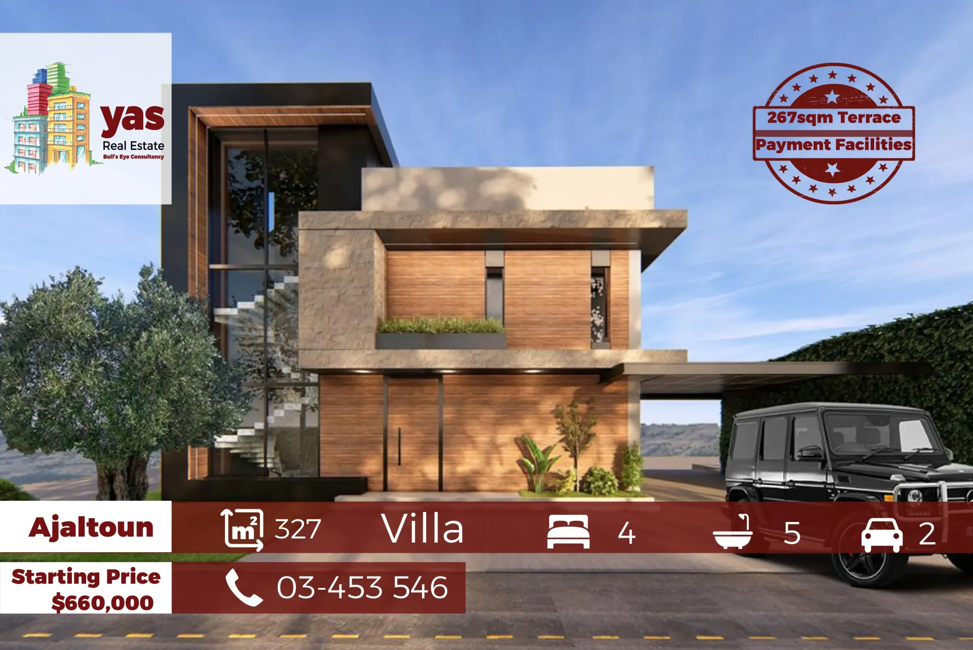 Apartment for Sale in Ajaltoun