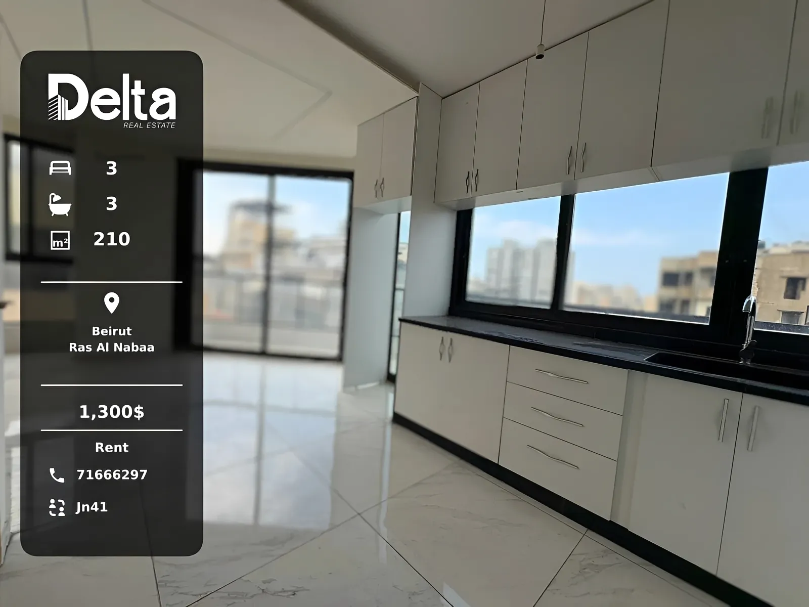 Duplex for rent in Ras al naba'a, beirut, lebanon