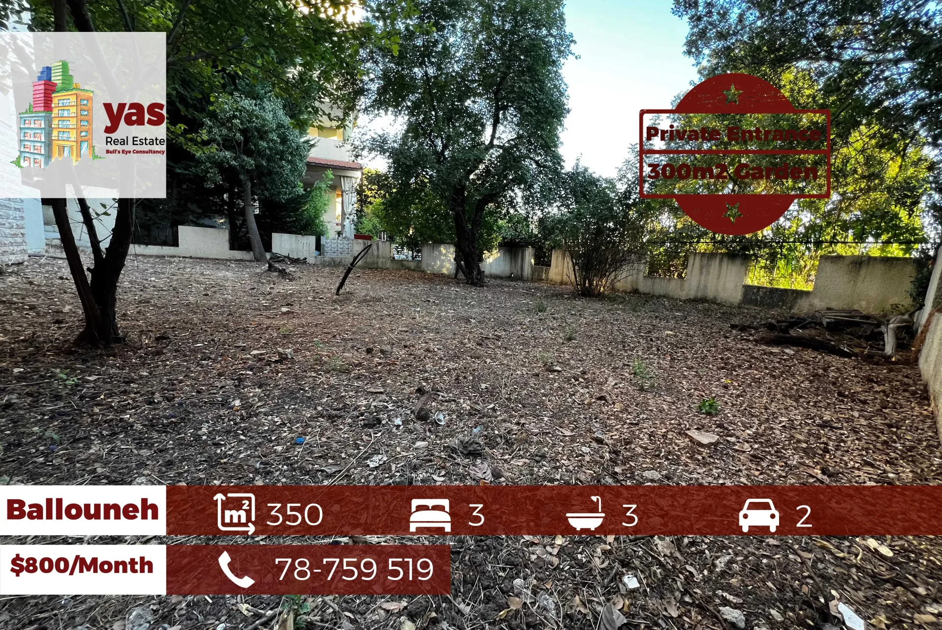 Apartment for Rent in Ballouneh
