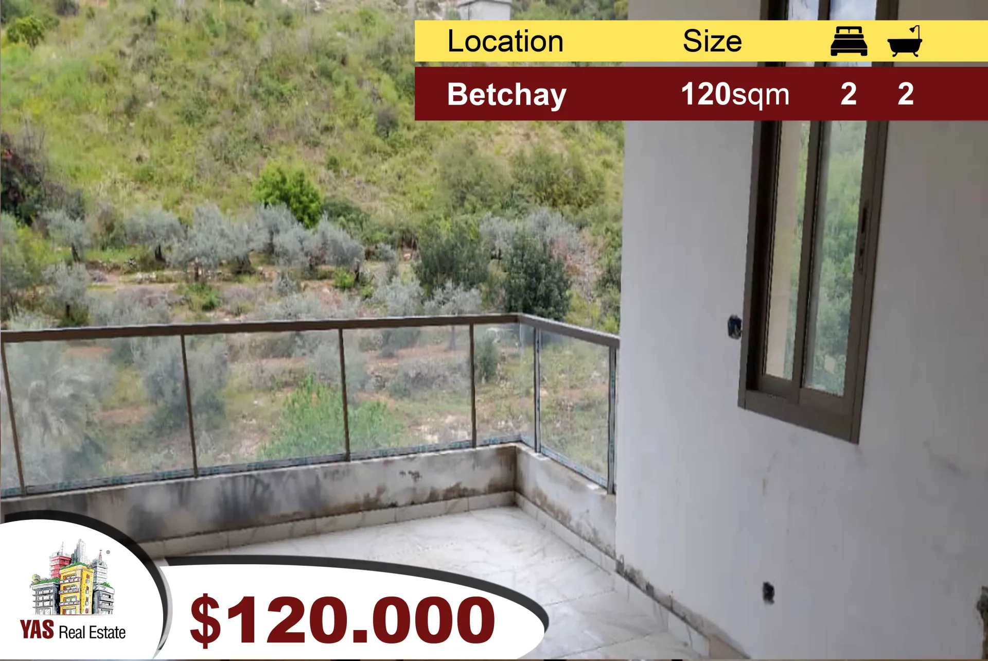 Apartment for Sale in Betchay - 2 bed, 2 bath