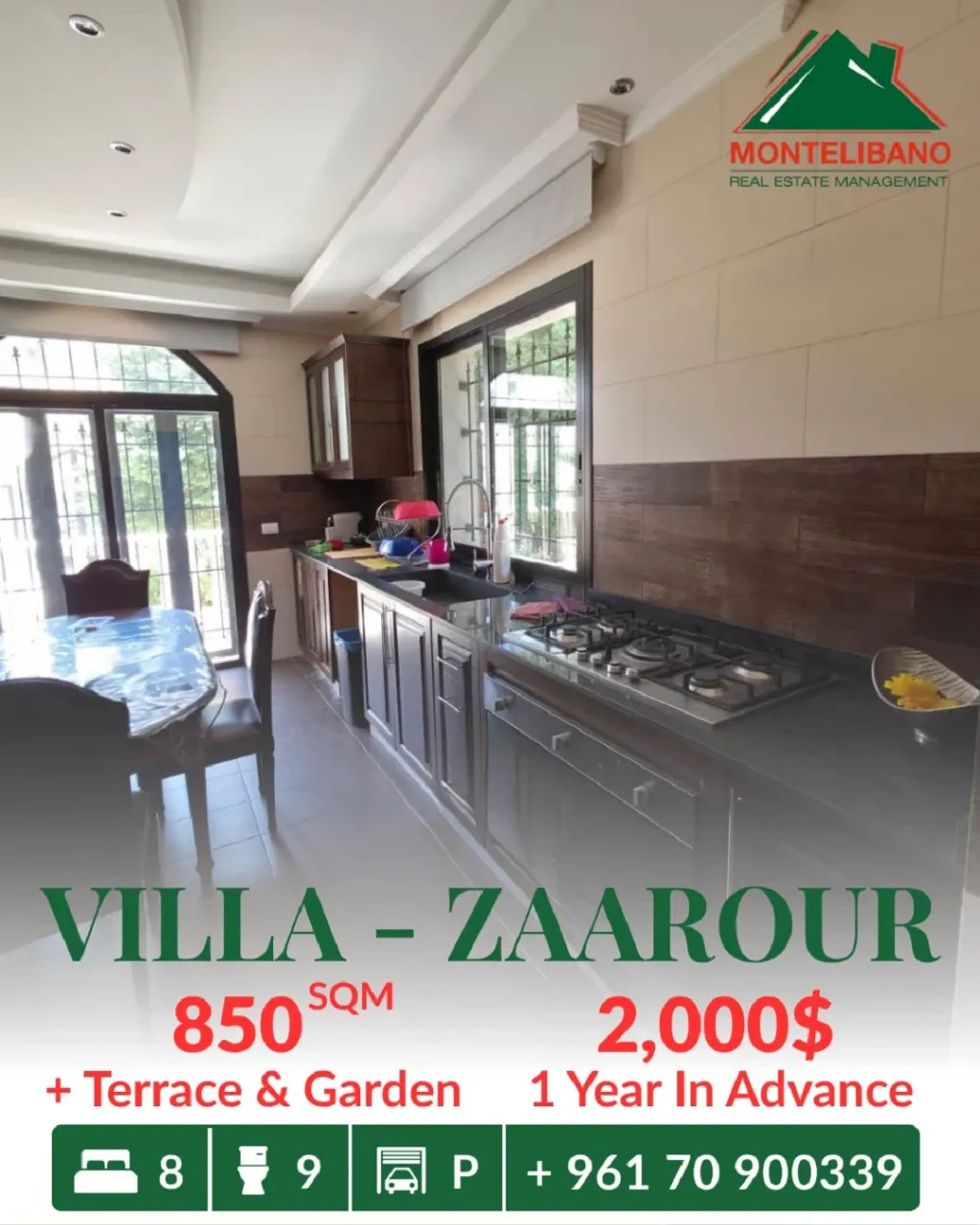 Villa for rent in Zaarour, Lebanon, Lebanon