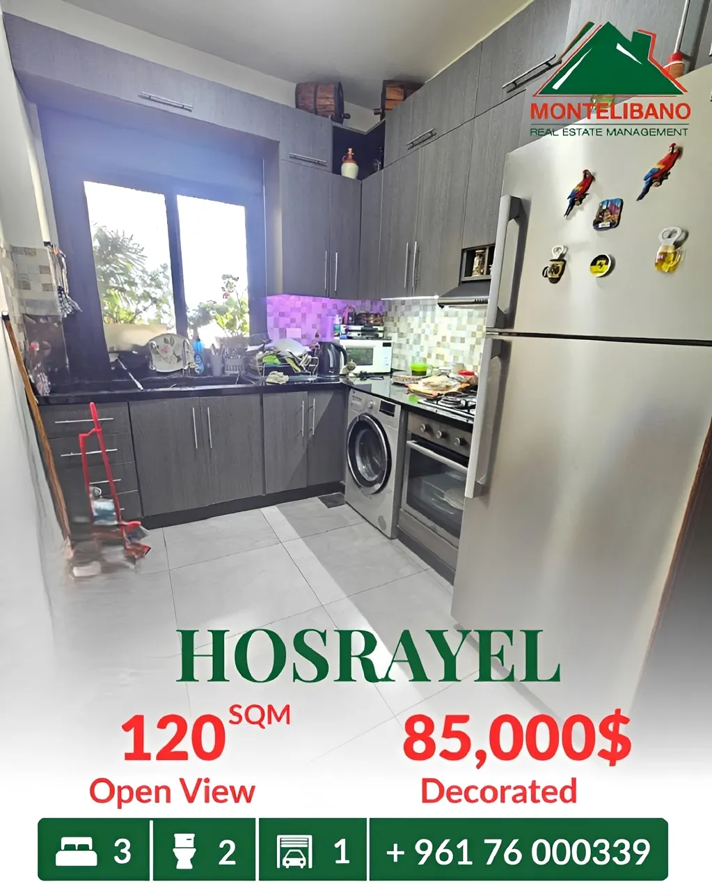 Apartment for sale in Hosrayel, Lebanon