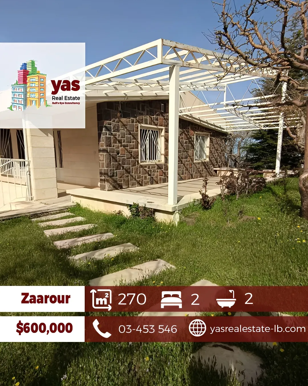 Apartment for Sale in Zaarour - 2 bed, 2 bath