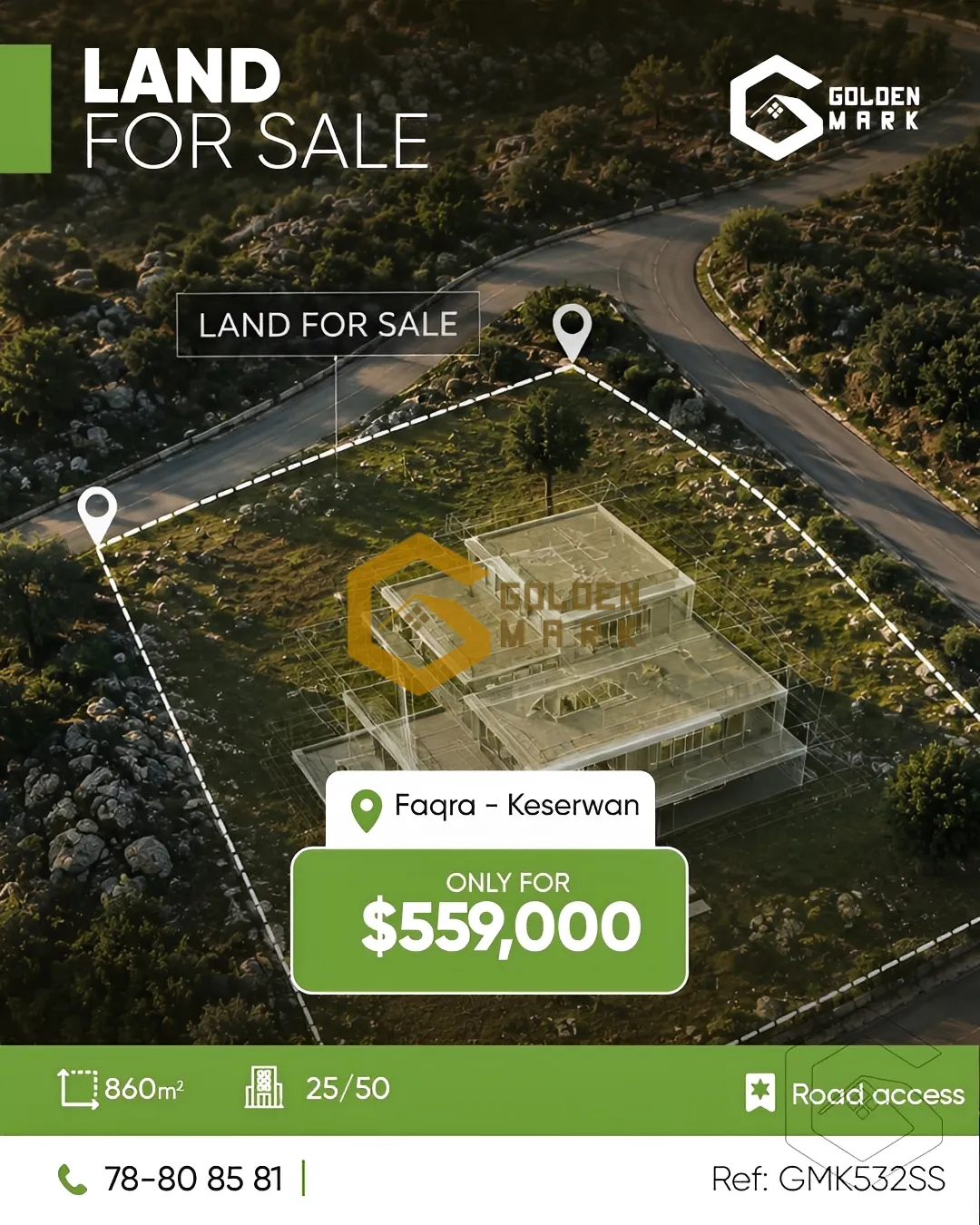 Land for Sale in Faqra