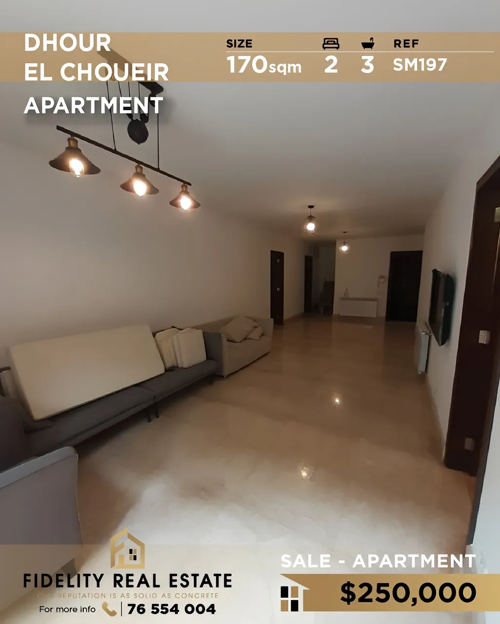 Apartment for sale in Dhour El Choueir, Lebanon - 2 bed, 3 bath