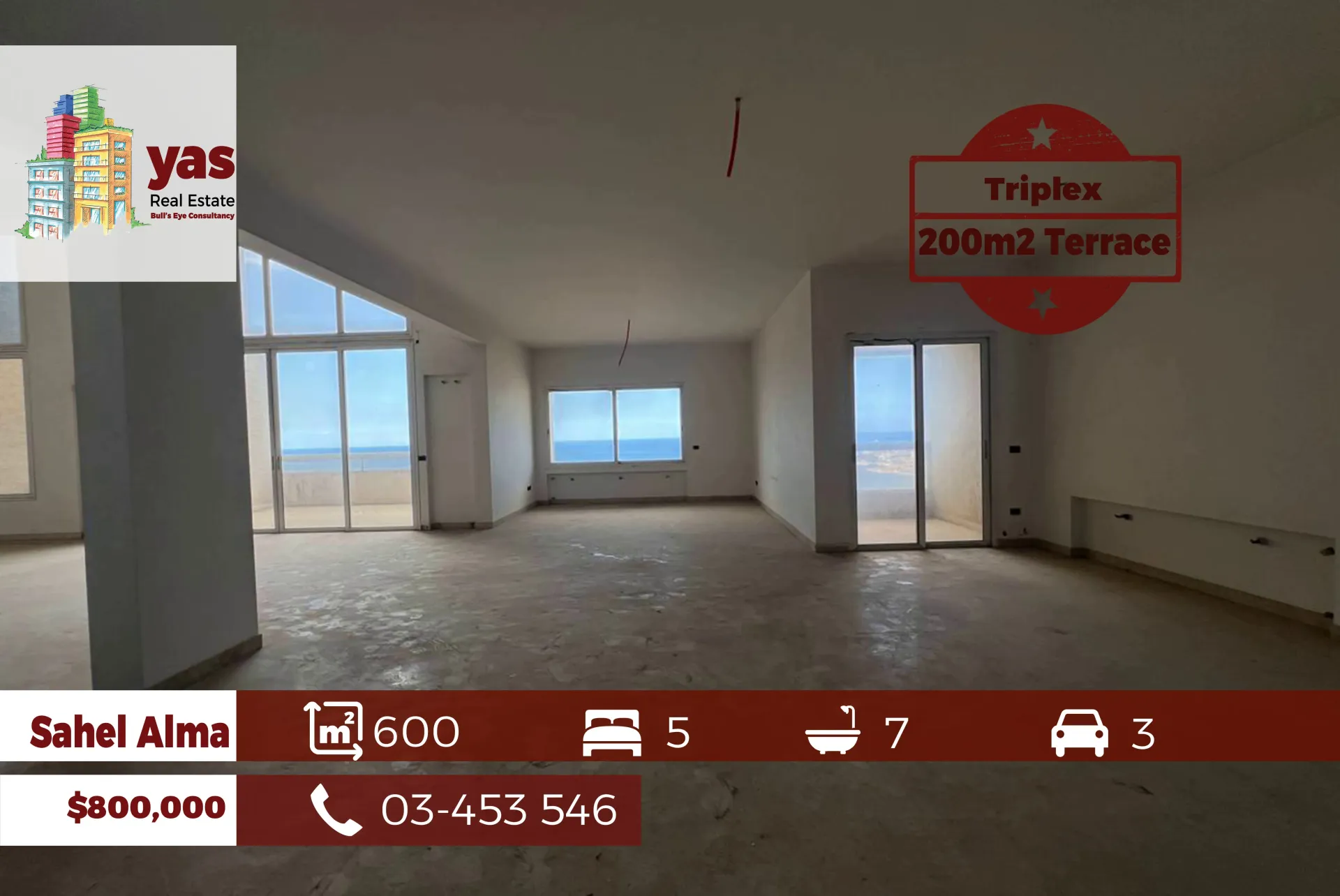 Apartment for Sale in Sahel Alma - 5 bed, 7 bath
