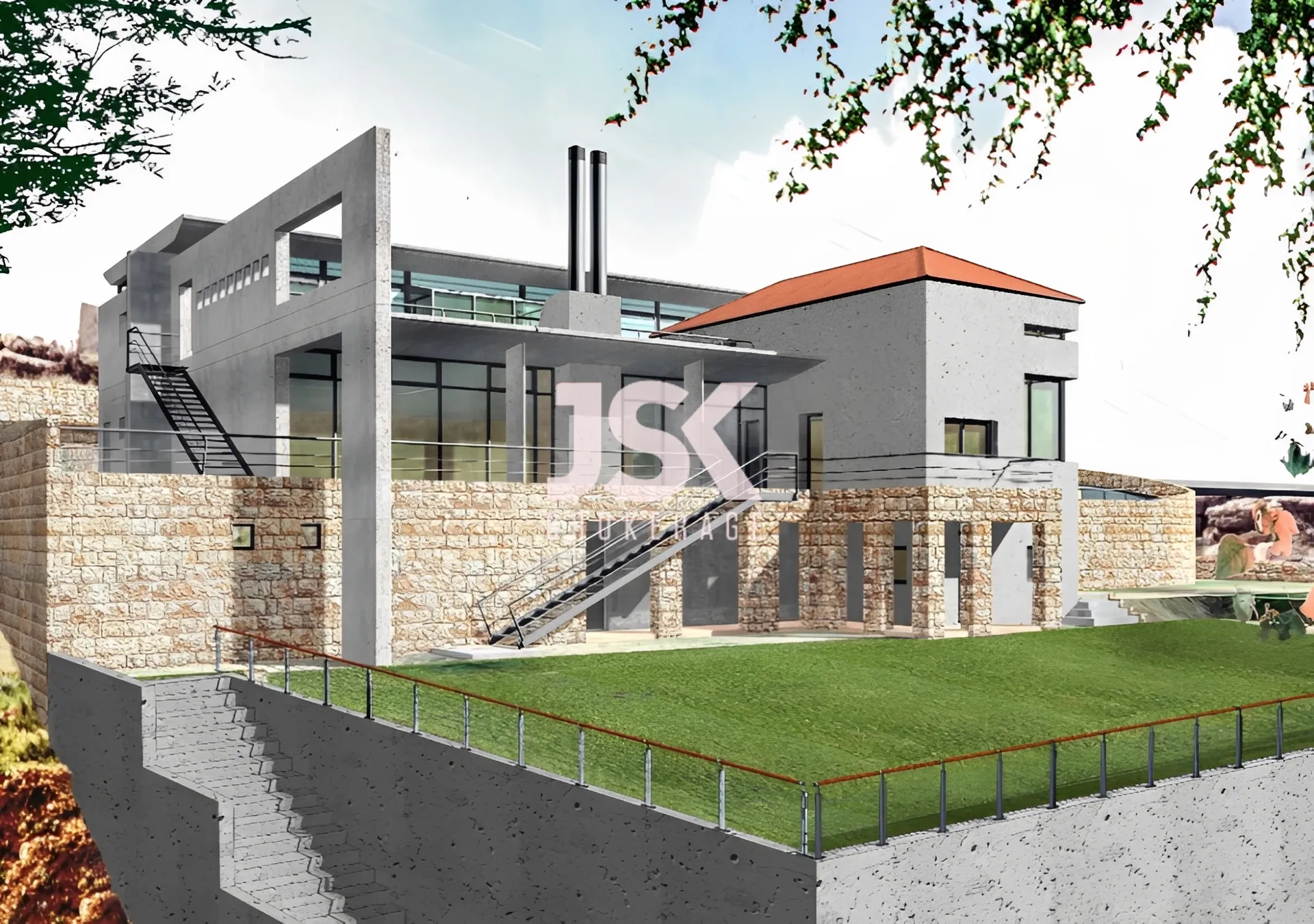 Villa for sale in Ain Al Jdide, Lebanon - 5 bed, 7 bath