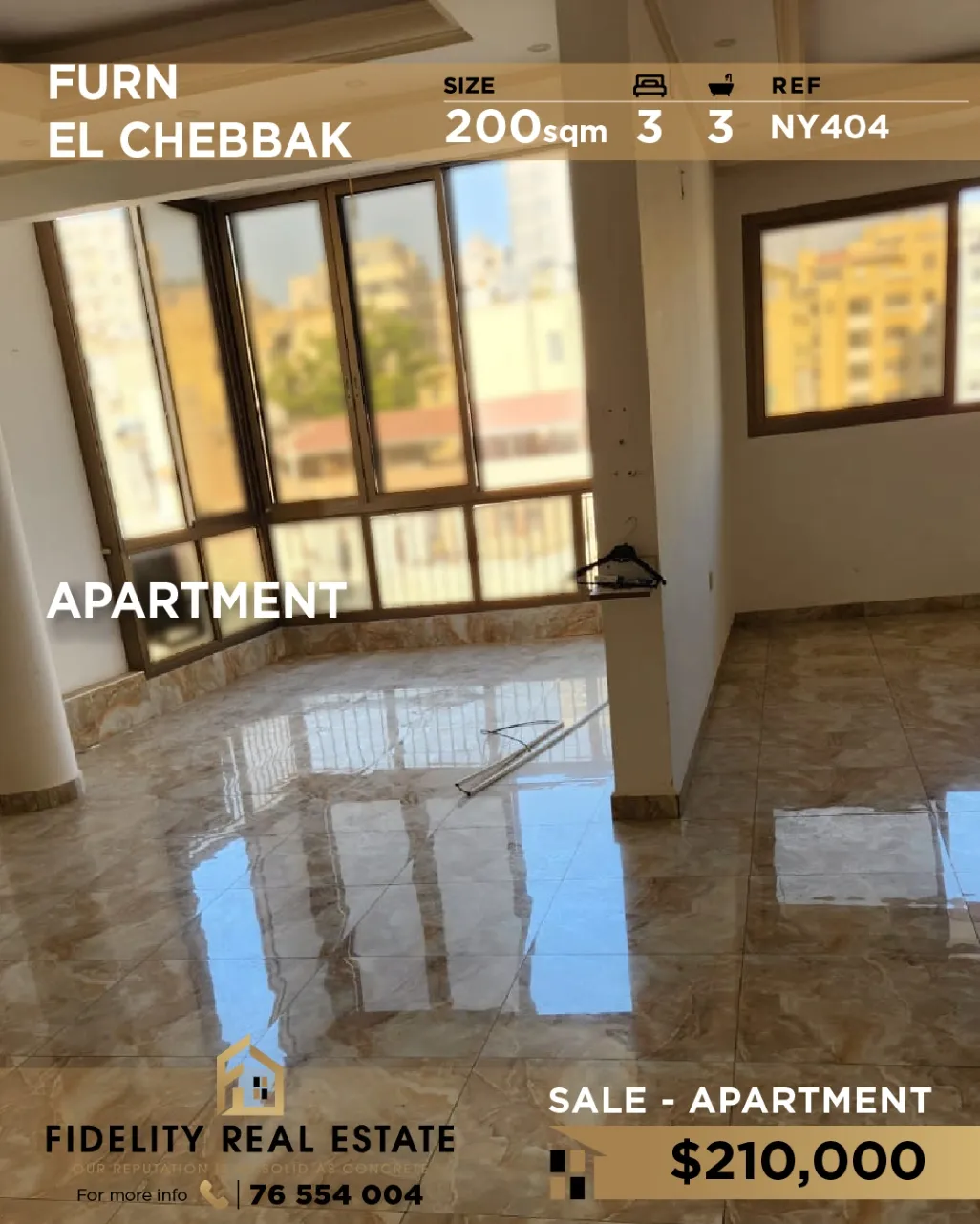 Apartment for sale in Forn El Chebbak, Lebanon