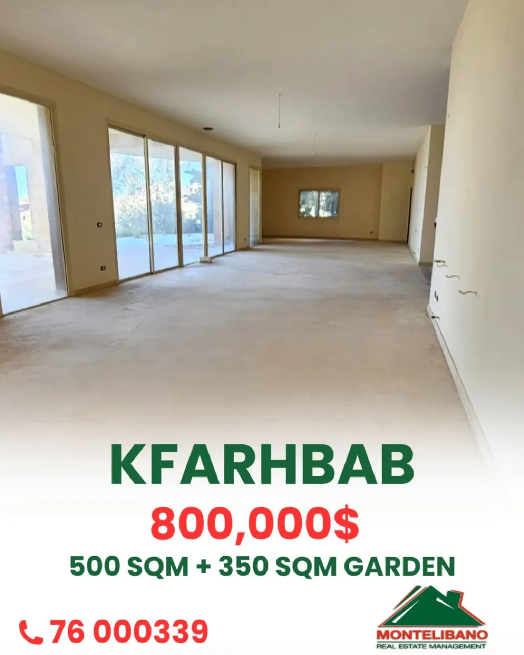 Apartment for sale in Kfar Hbab, Lebanon - 4 bed, 4 bath