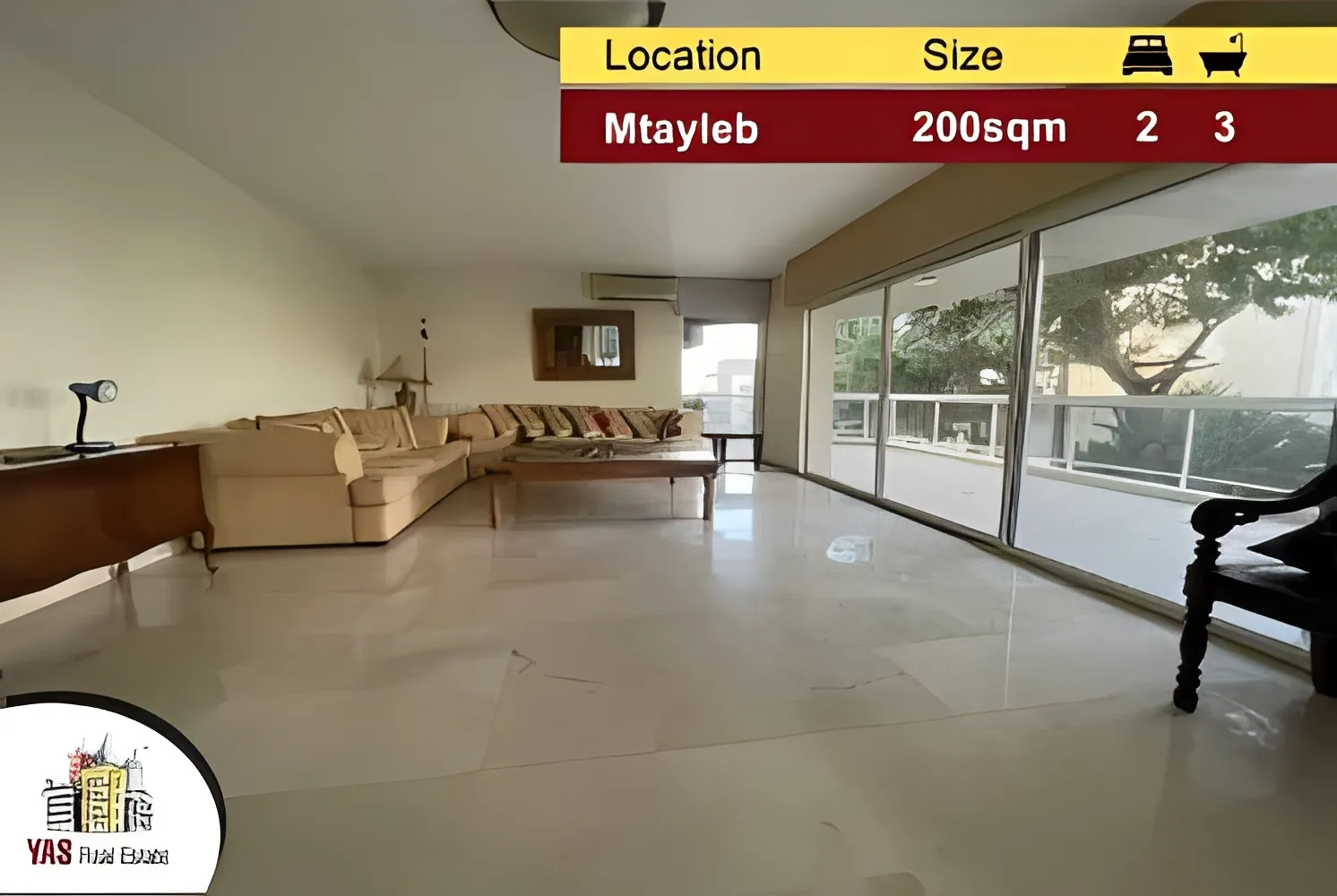Apartment for Sale in Mtaileb - 2 bed, 3 bath