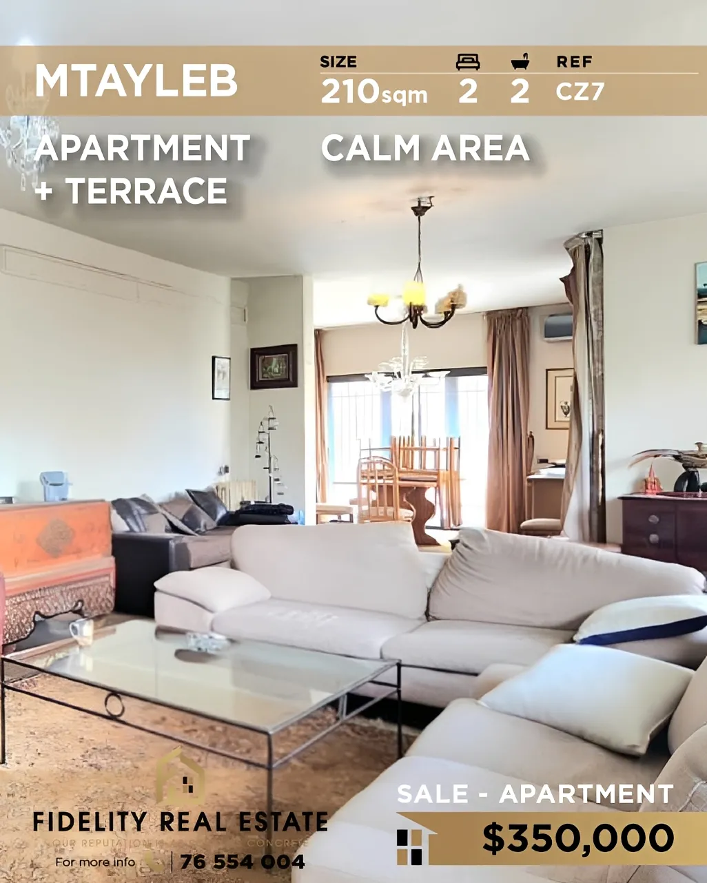 Apartment for sale in Mtayleb, Lebanon - 2 bed, 2 bath