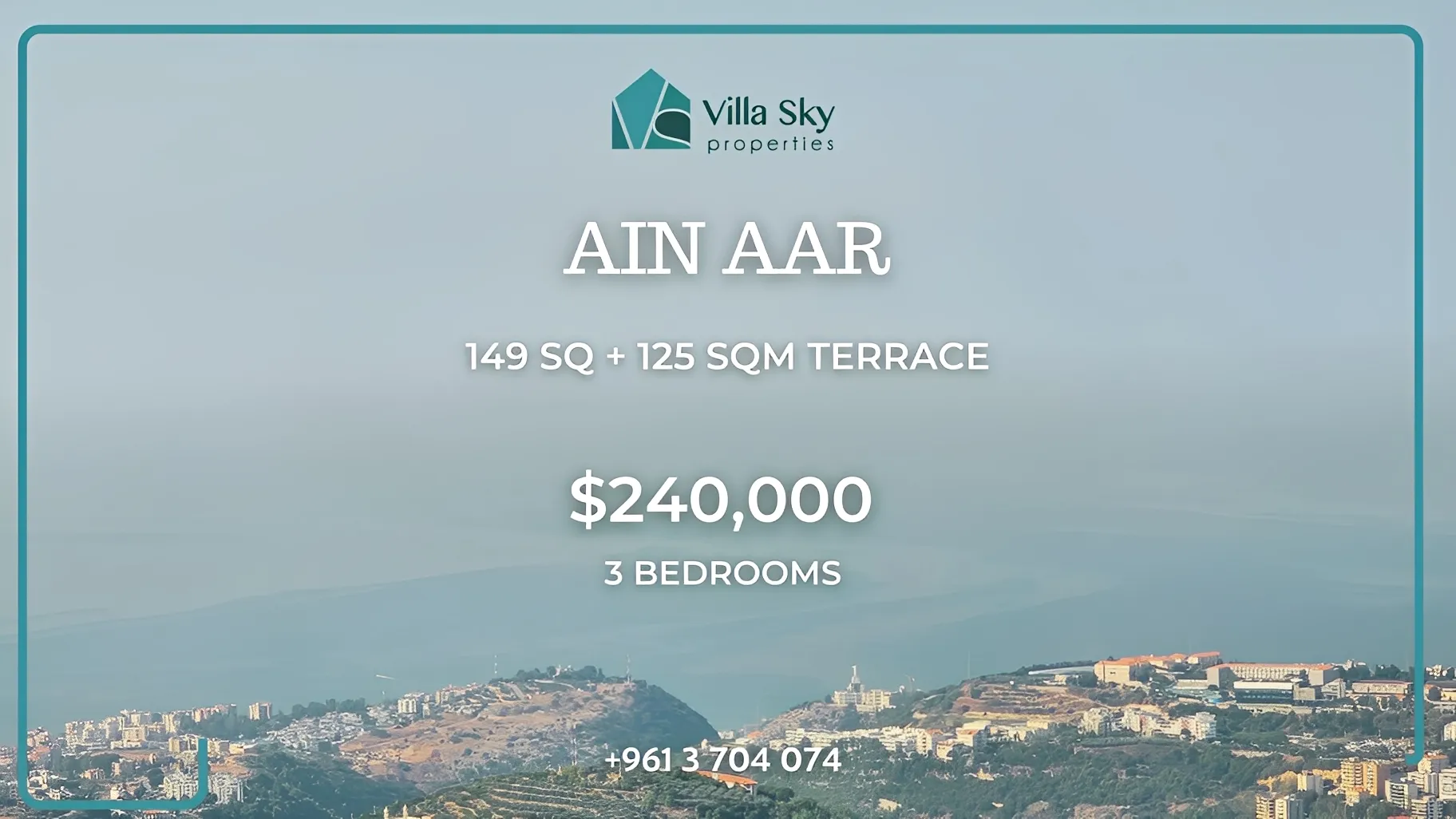 Apartment for Sale in Ain Aar, Lebanon