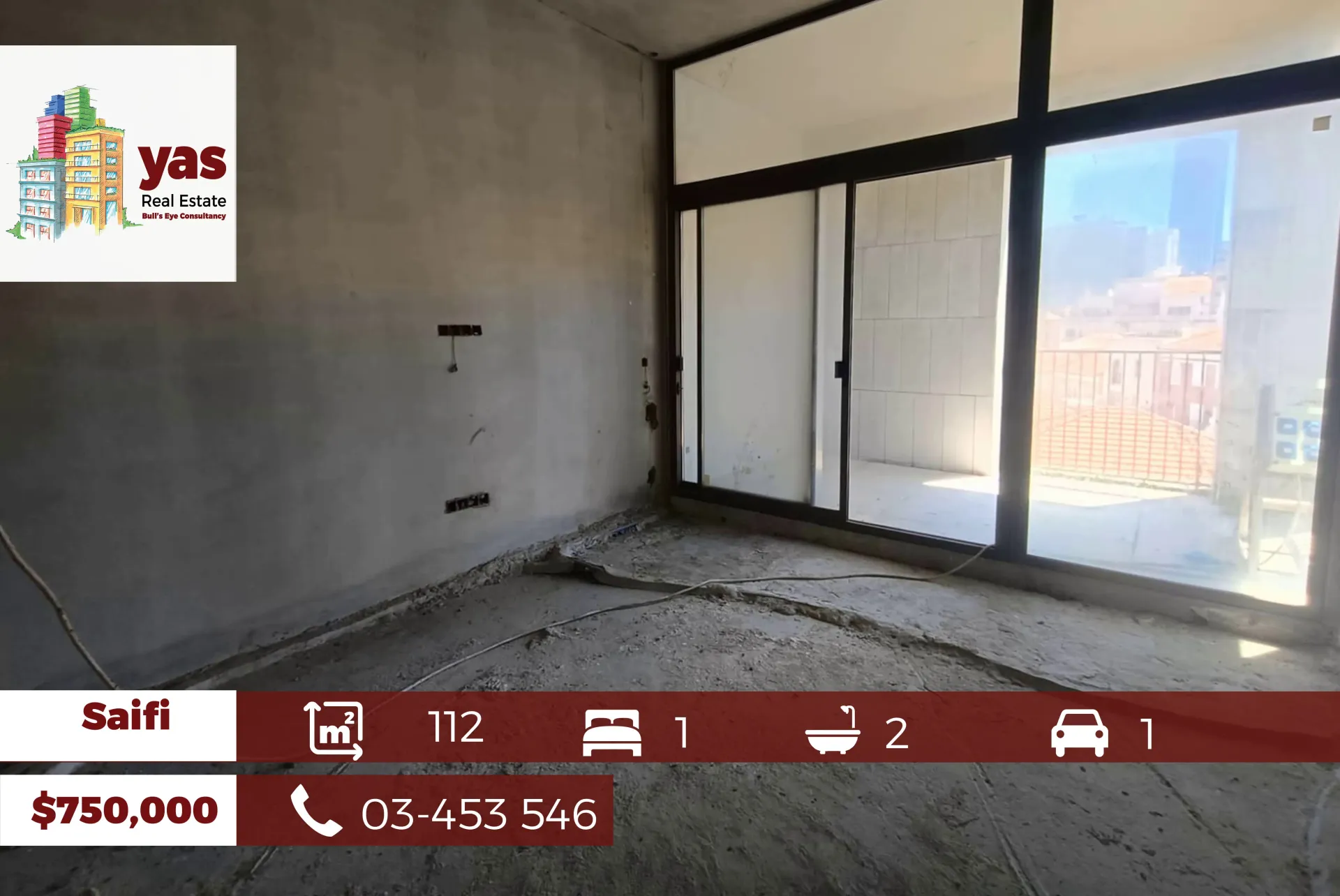 Apartment for Sale in Saifi - 1 bed, 2 bath