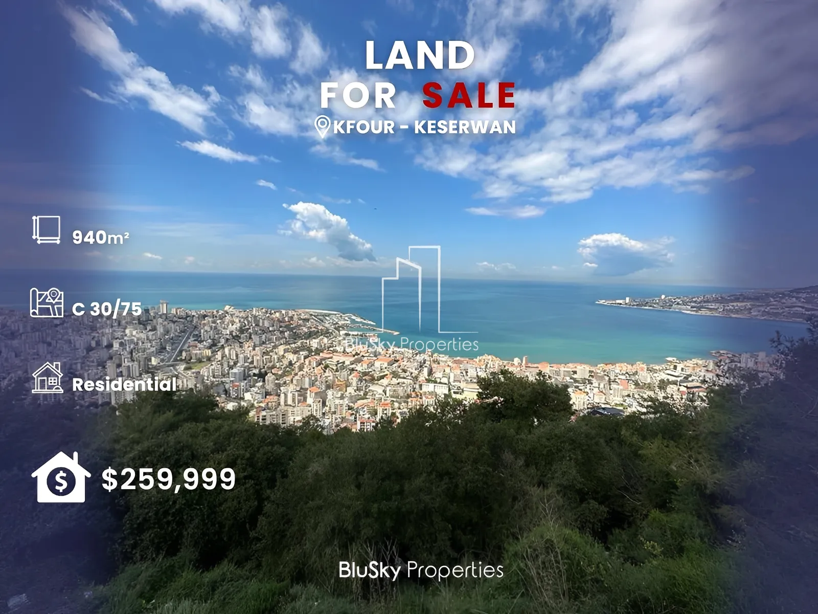 Land for Sale in Kfour