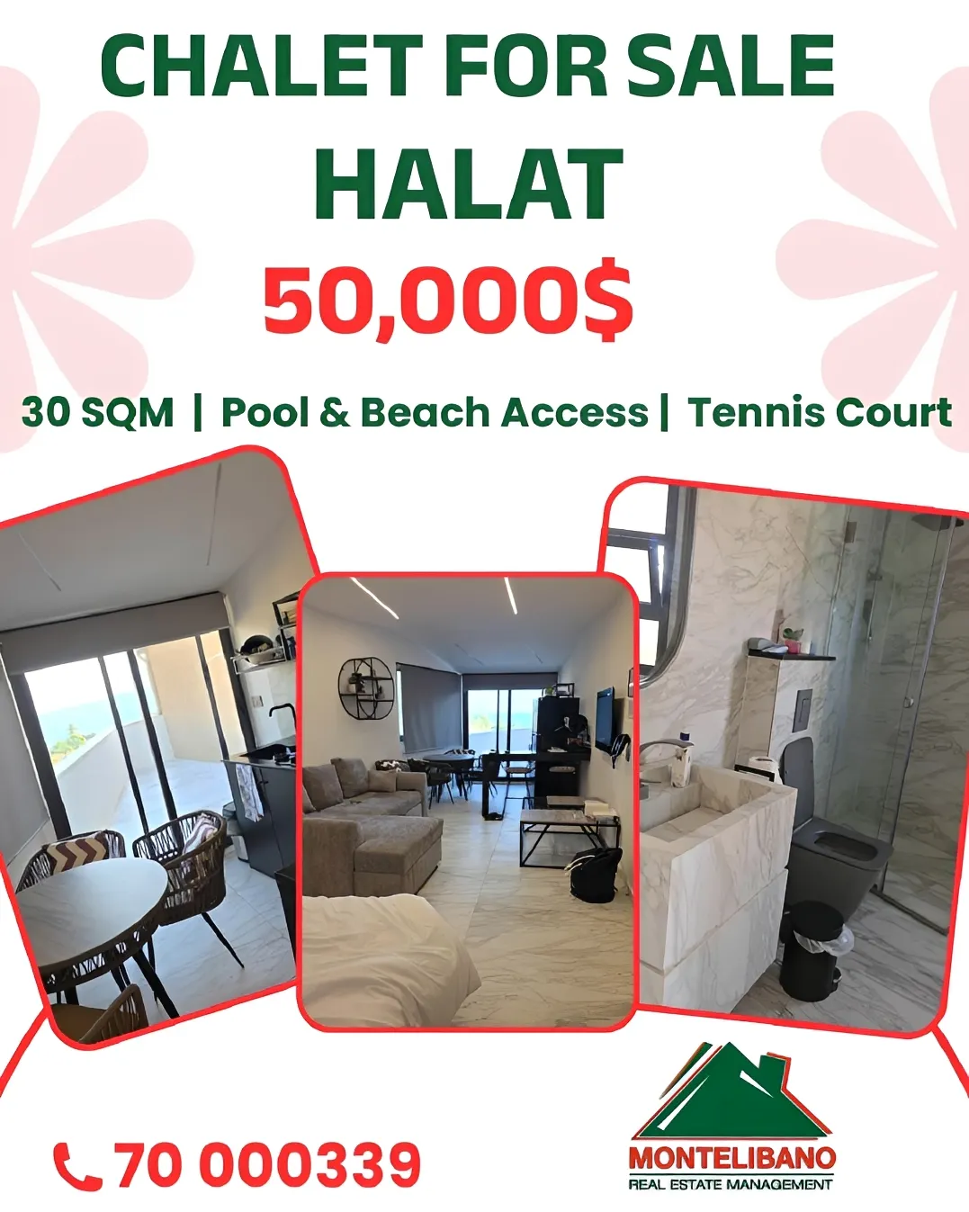 Chalet for sale in Halat, Lebanon - 1 bed, 1 bath