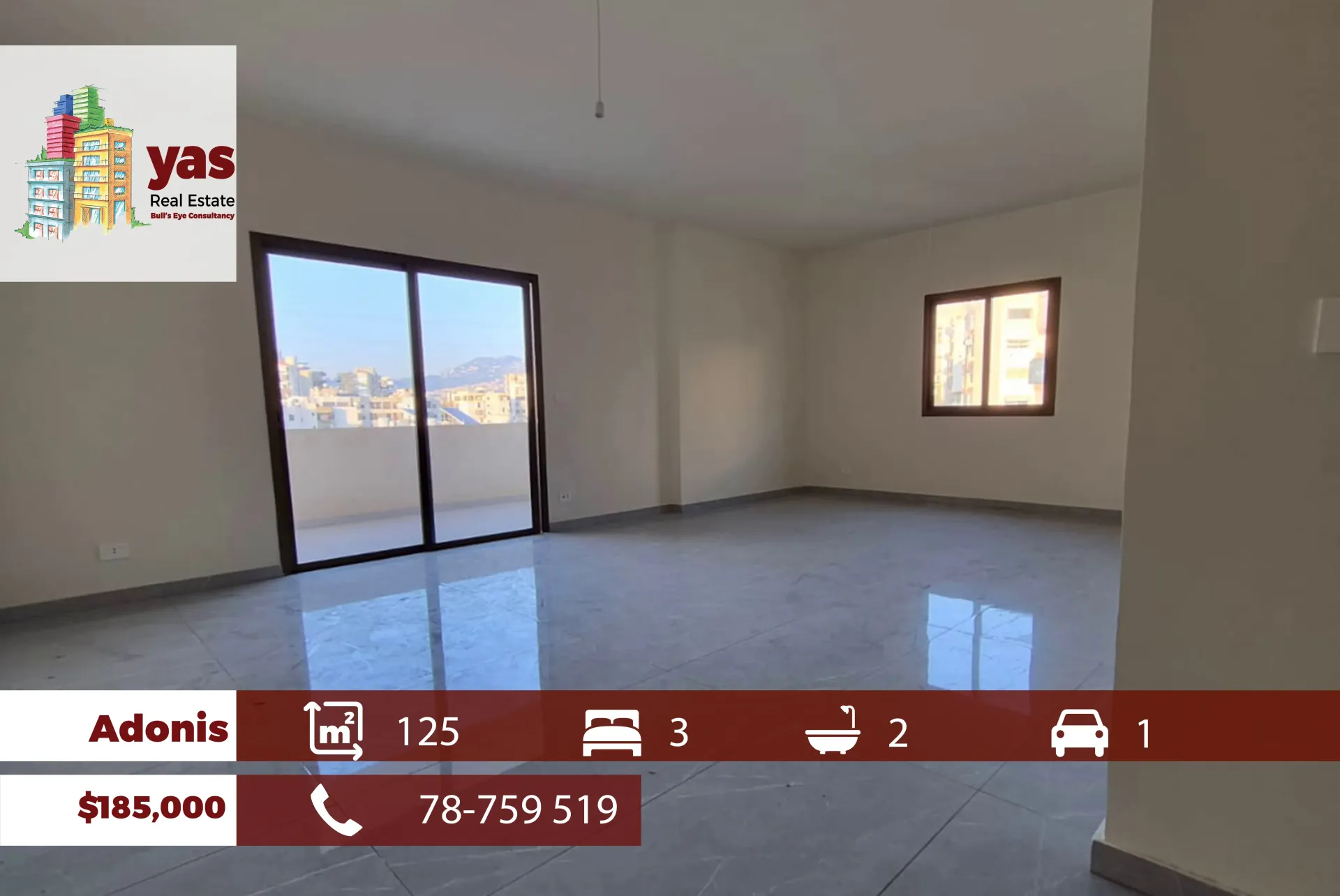 Apartment for Sale in Adonis - 3 bed, 2 bath
