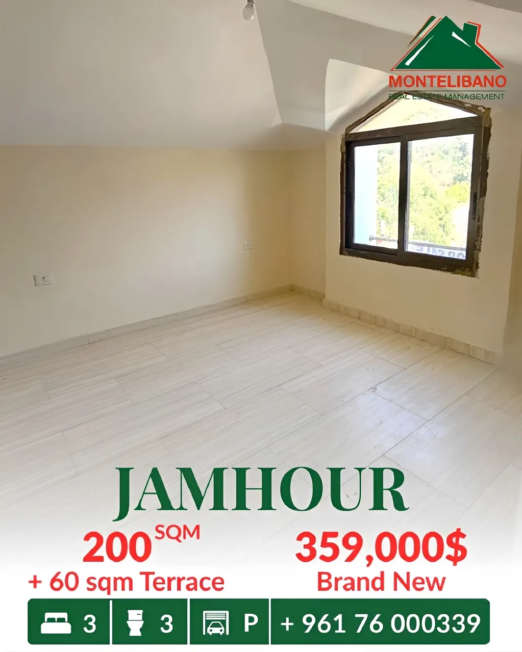 Apartment for sale in Jamhour, Lebanon