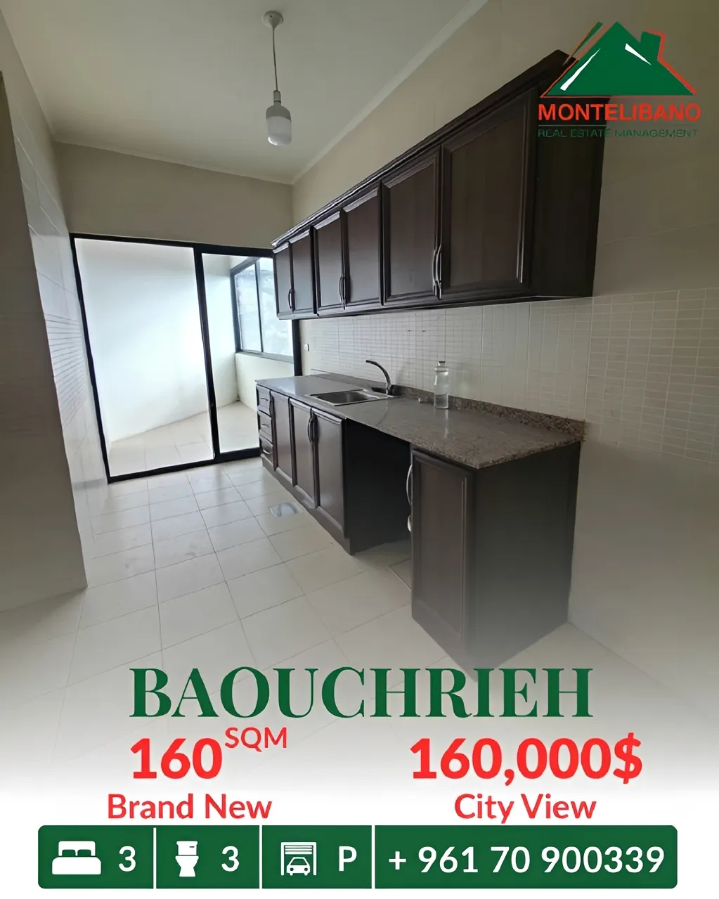 Apartment for sale in Baouchriyeh