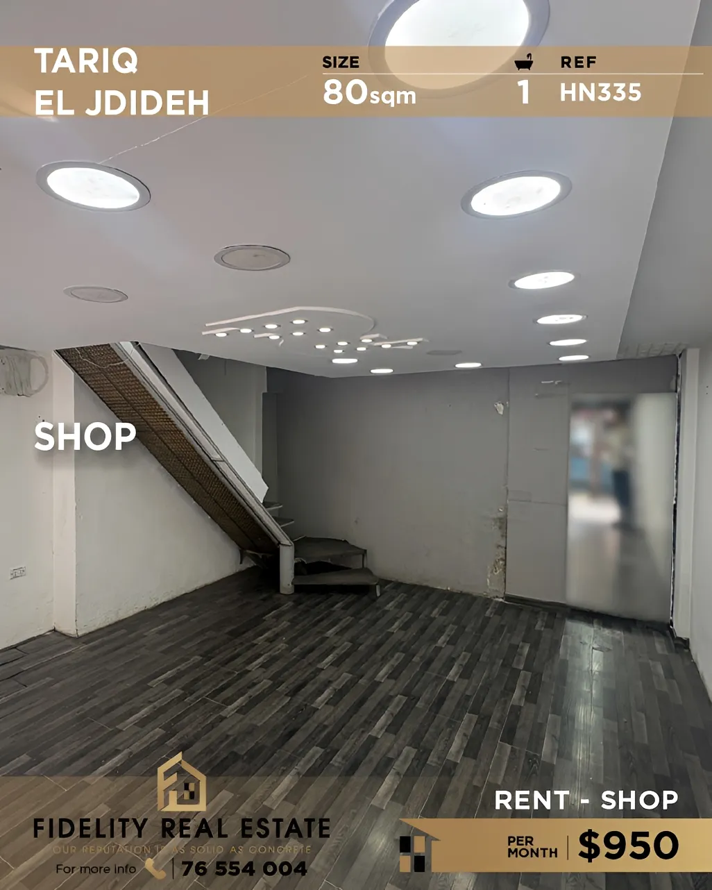 Shop for rent in Tariq El Jdideh, Beirut, Lebanon