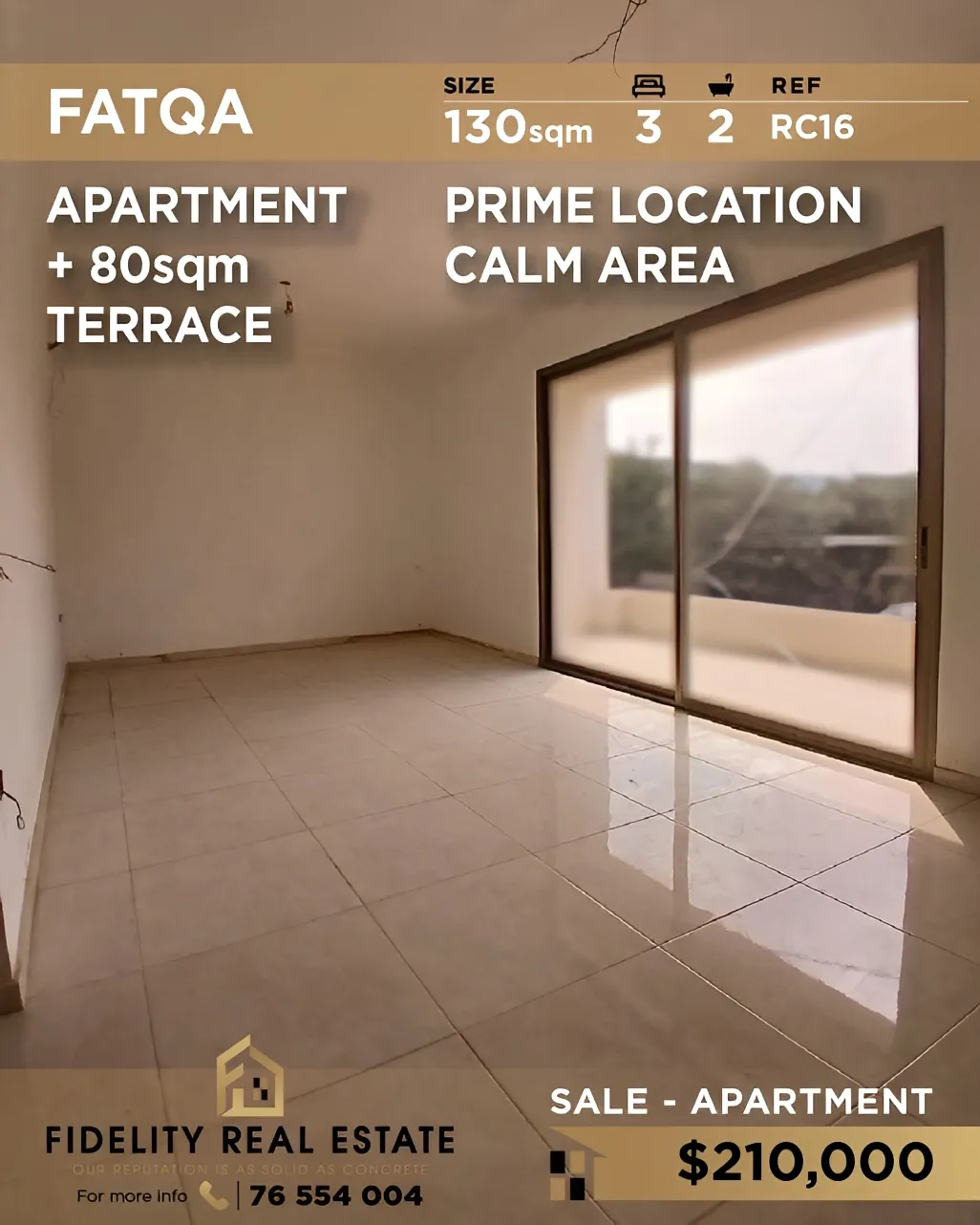 Apartment for sale in Fatqa, Lebanon - 3 bed, 2 bath