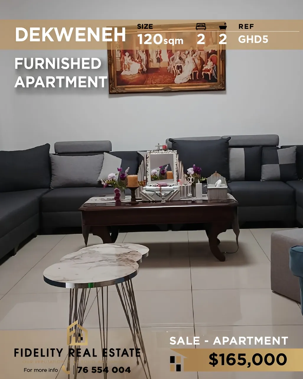 Apartment for sale in Dekwaneh, Lebanon