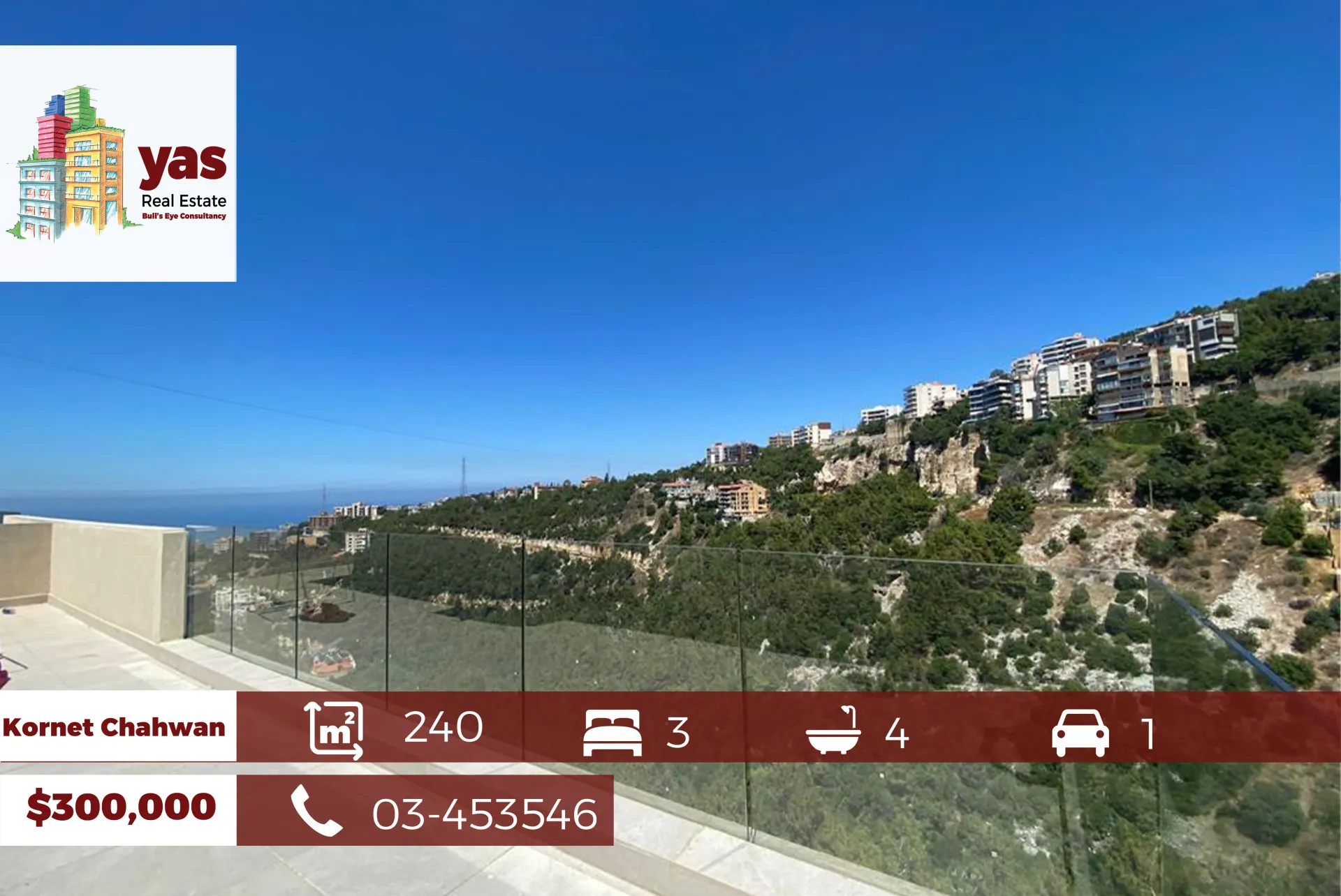 Apartment for Sale in Qornet Shahwane