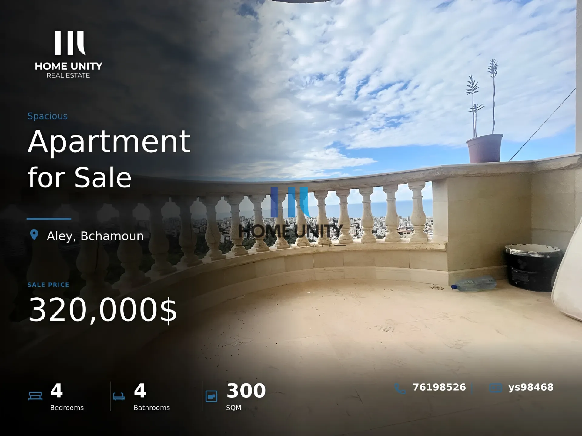 Apartment for Sale in Bchamoun