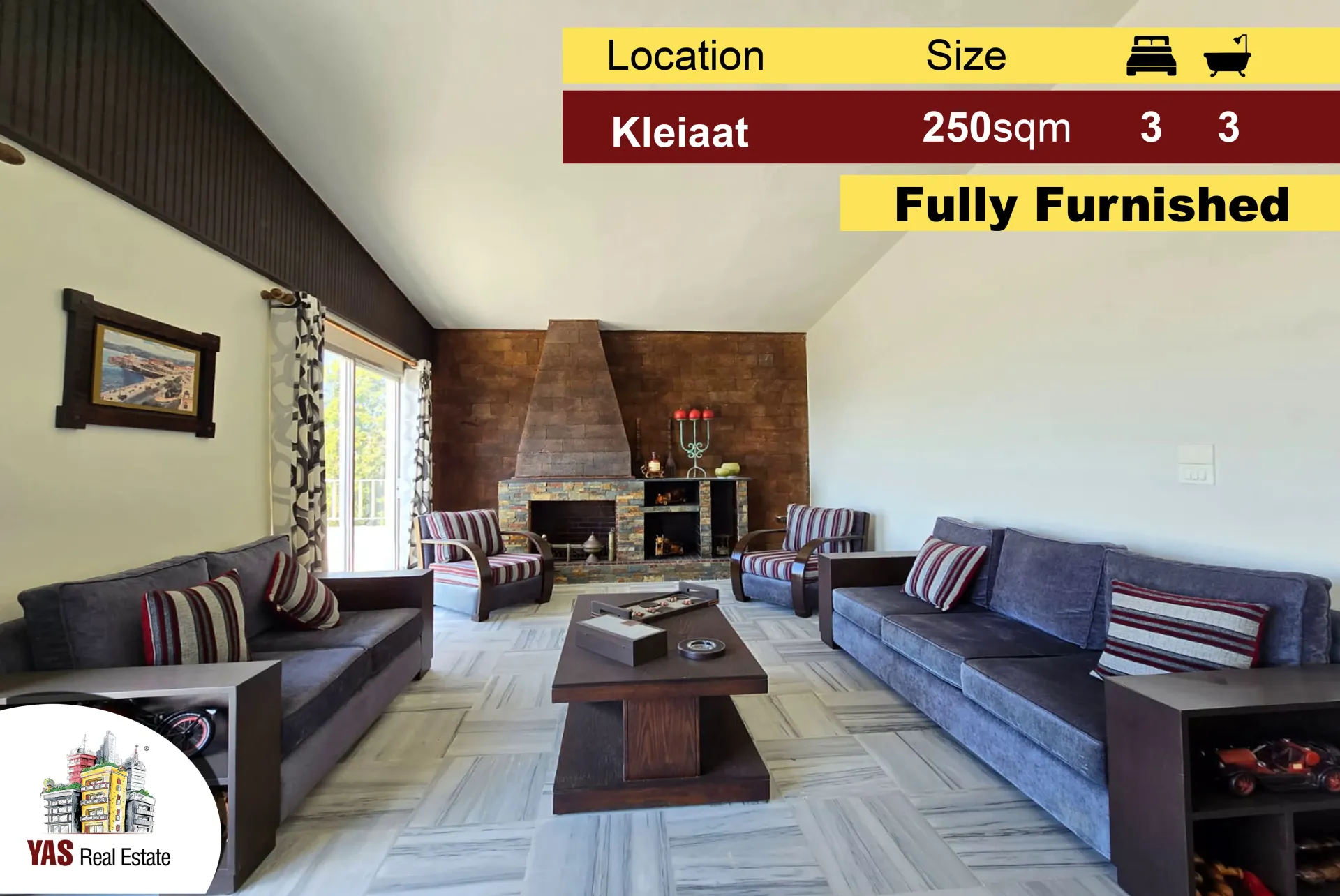 Apartment for Sale in Qleiat - 3 bed, 3 bath