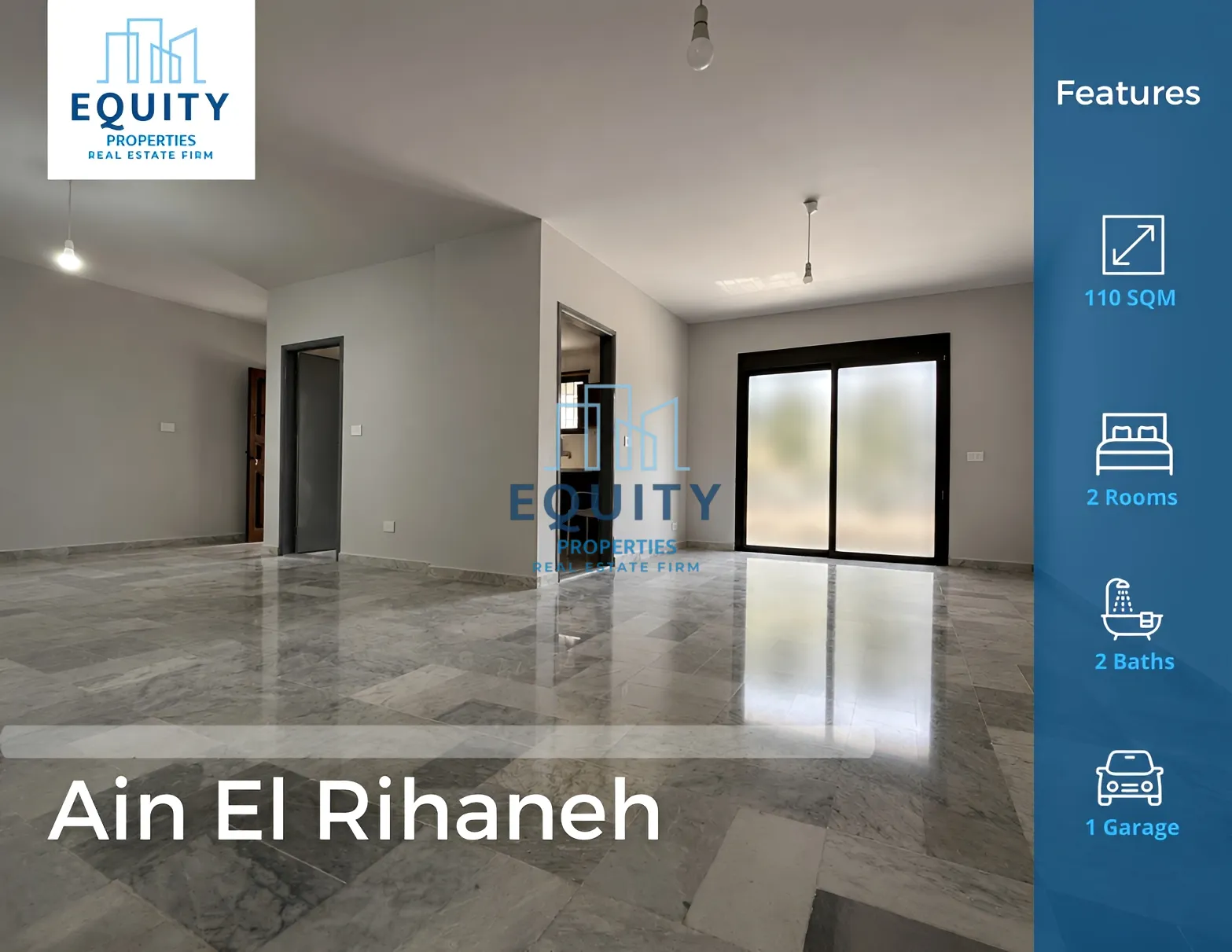 Apartment for rent in Ain El Rihaneh, Lebanon - 2 bed, 2 bath