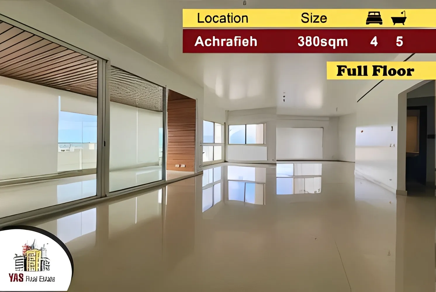 Apartment for Sale in Achrafieh - 4 bed, 5 bath