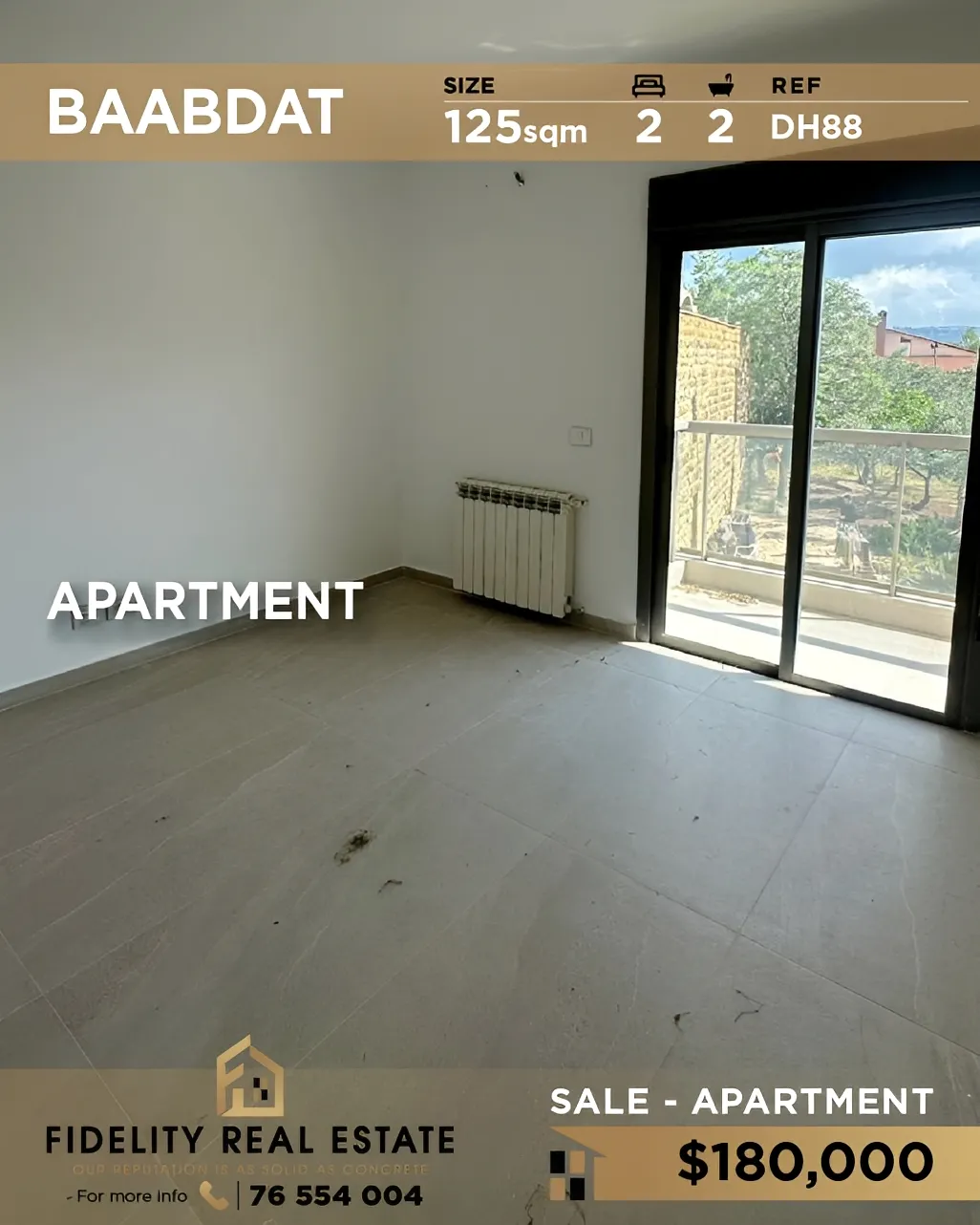 Apartment for sale in Baabdat, Lebanon