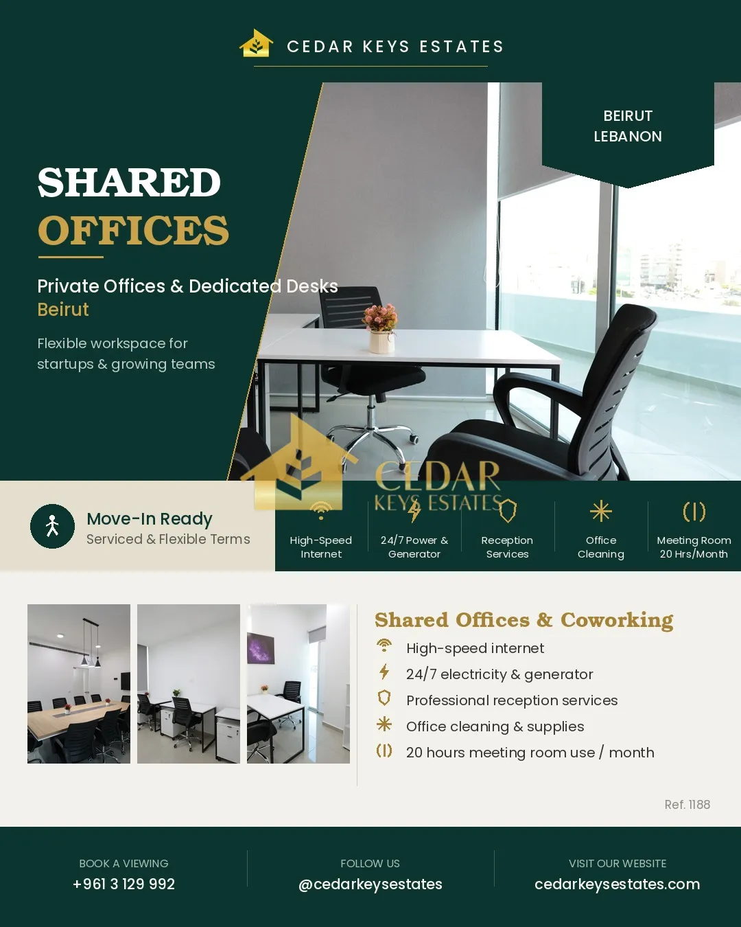 Office for rent in Horch Tabet, Lebanon