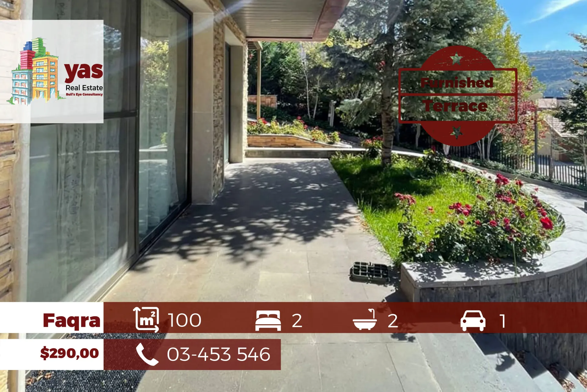 Apartment for Sale in Faqra - 2 bed, 2 bath